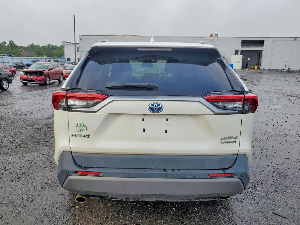 2019 Toyota Rav4 Limited White vin: 2T3DWRFV0KW039015