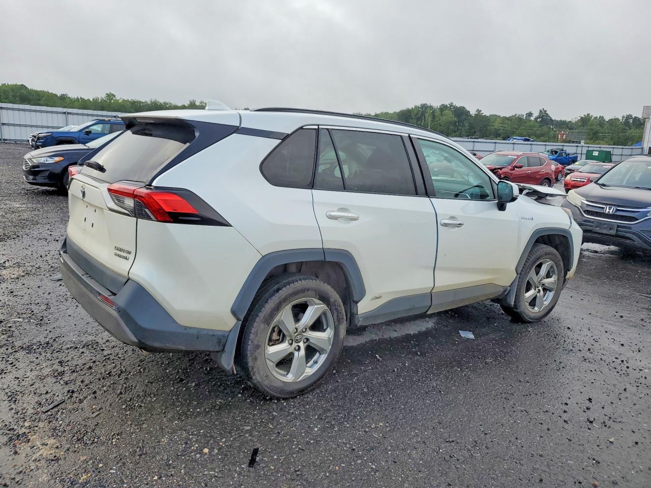 2019 Toyota Rav4 Limited White vin: 2T3DWRFV0KW039015