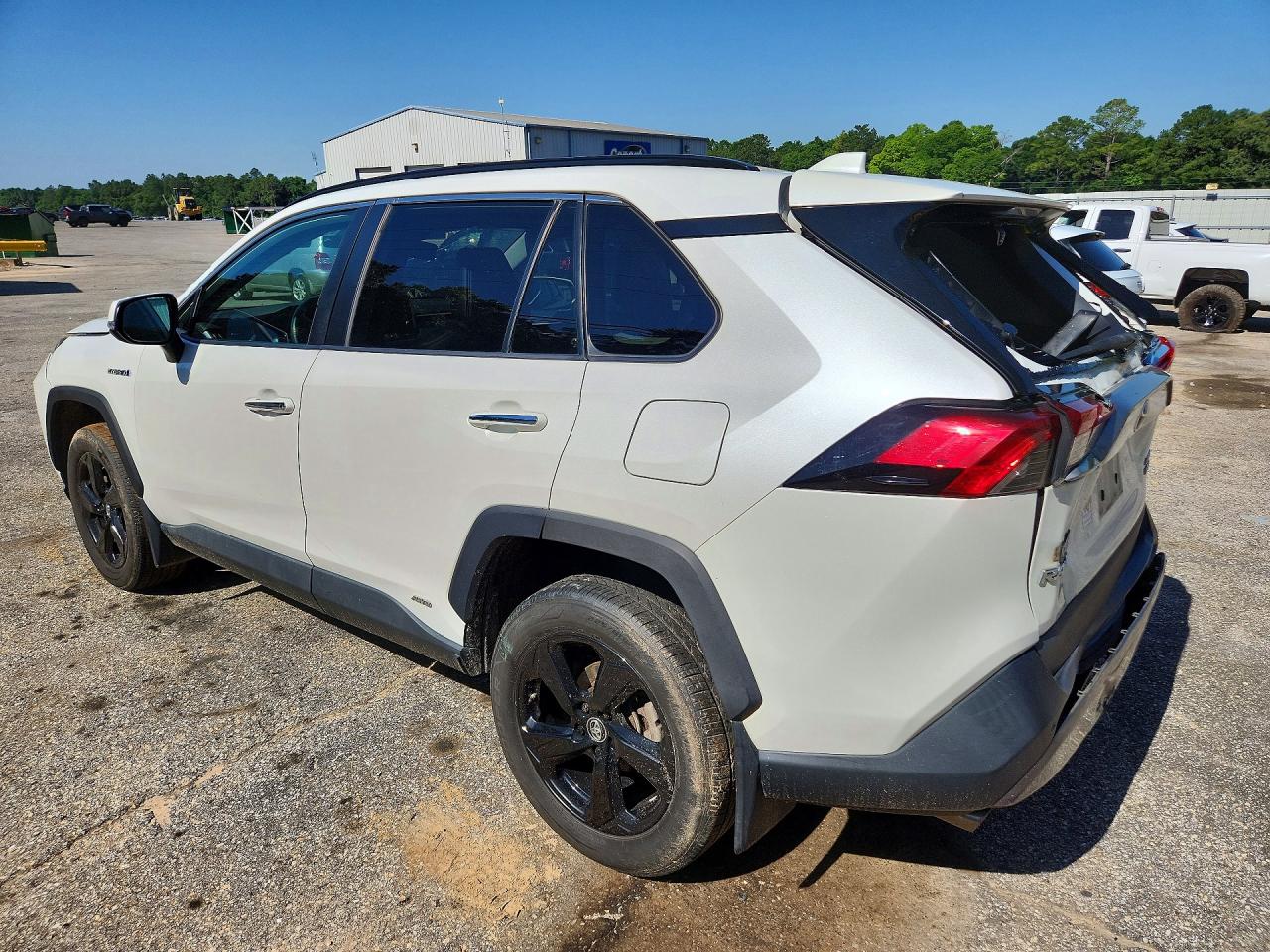 2019 Toyota Rav4 Limited White vin: 2T3DWRFV5KW017611