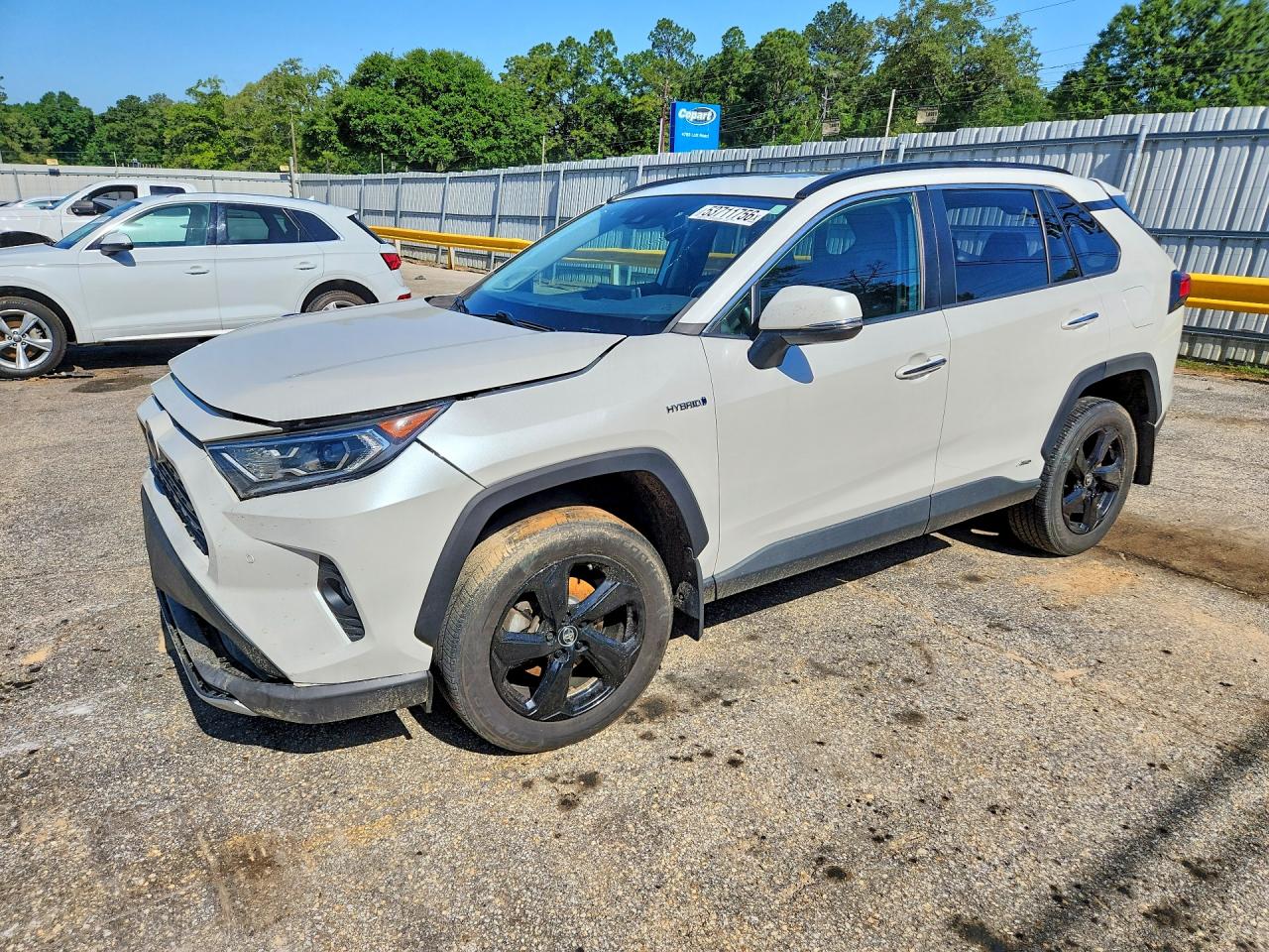 2019 Toyota Rav4 Limited White vin: 2T3DWRFV5KW017611