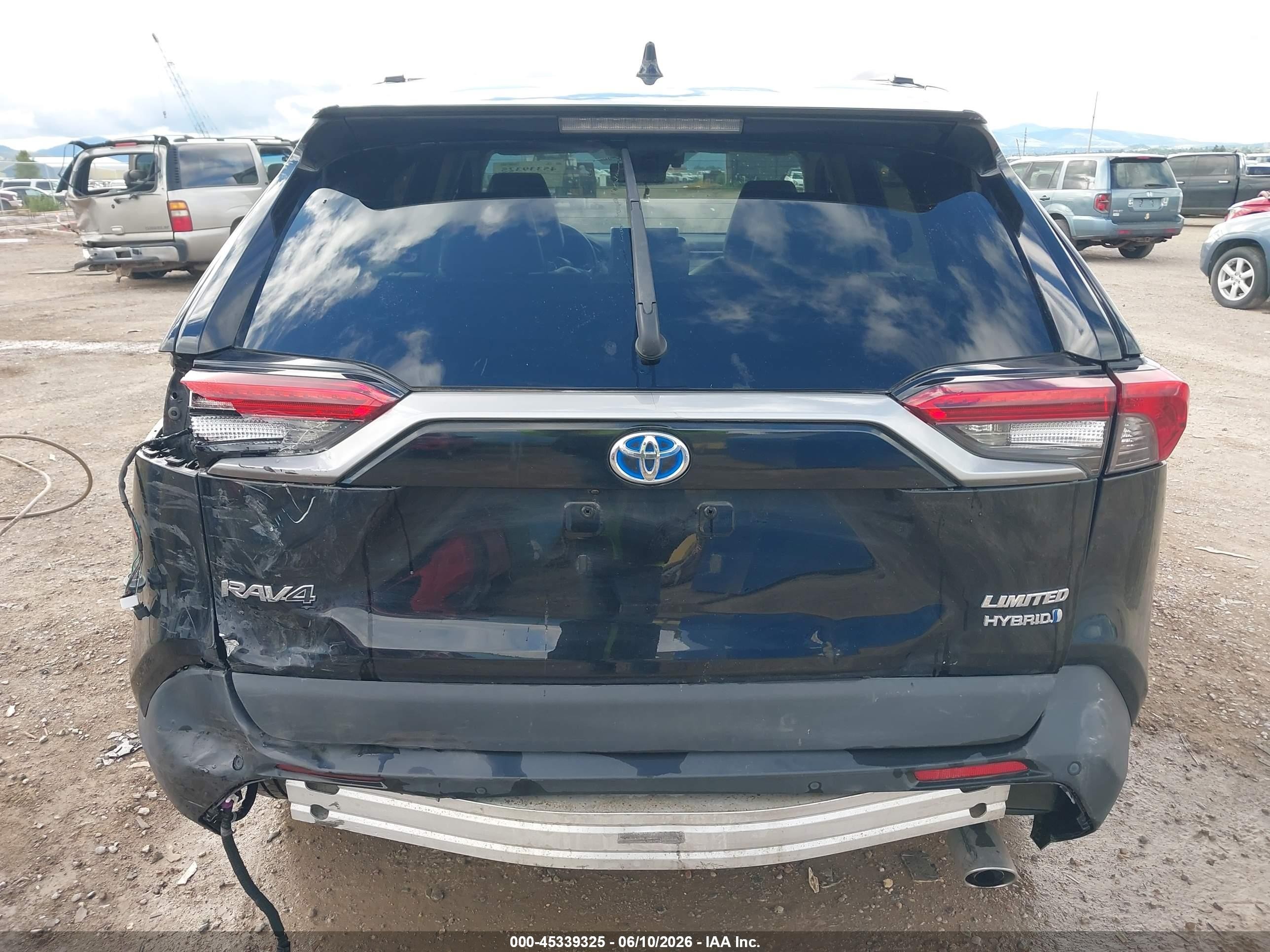 2019 Toyota Rav4 Hybrid Limited Black vin: 2T3DWRFV9KW019023