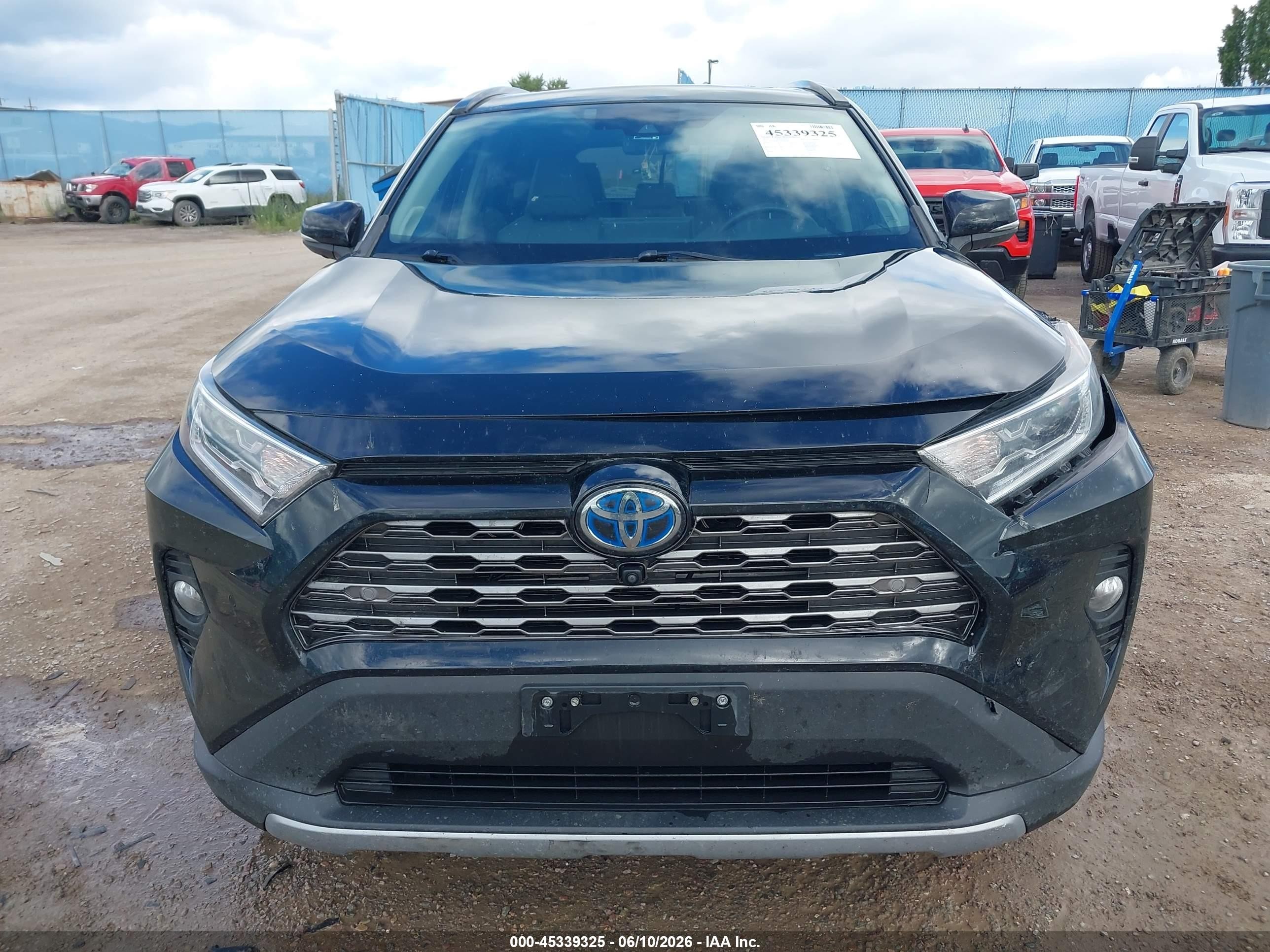 2019 Toyota Rav4 Hybrid Limited Black vin: 2T3DWRFV9KW019023