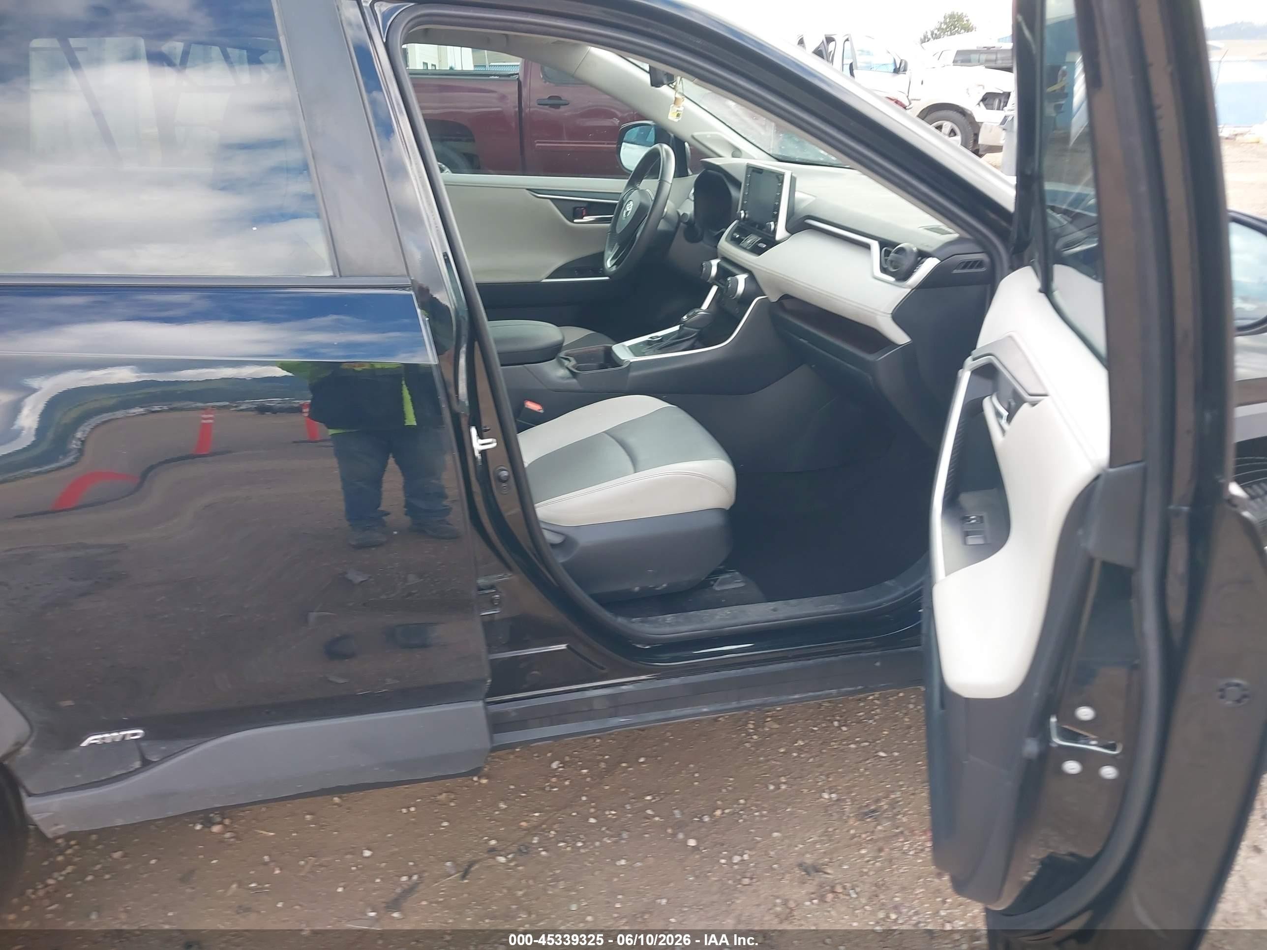 2019 Toyota Rav4 Hybrid Limited Black vin: 2T3DWRFV9KW019023
