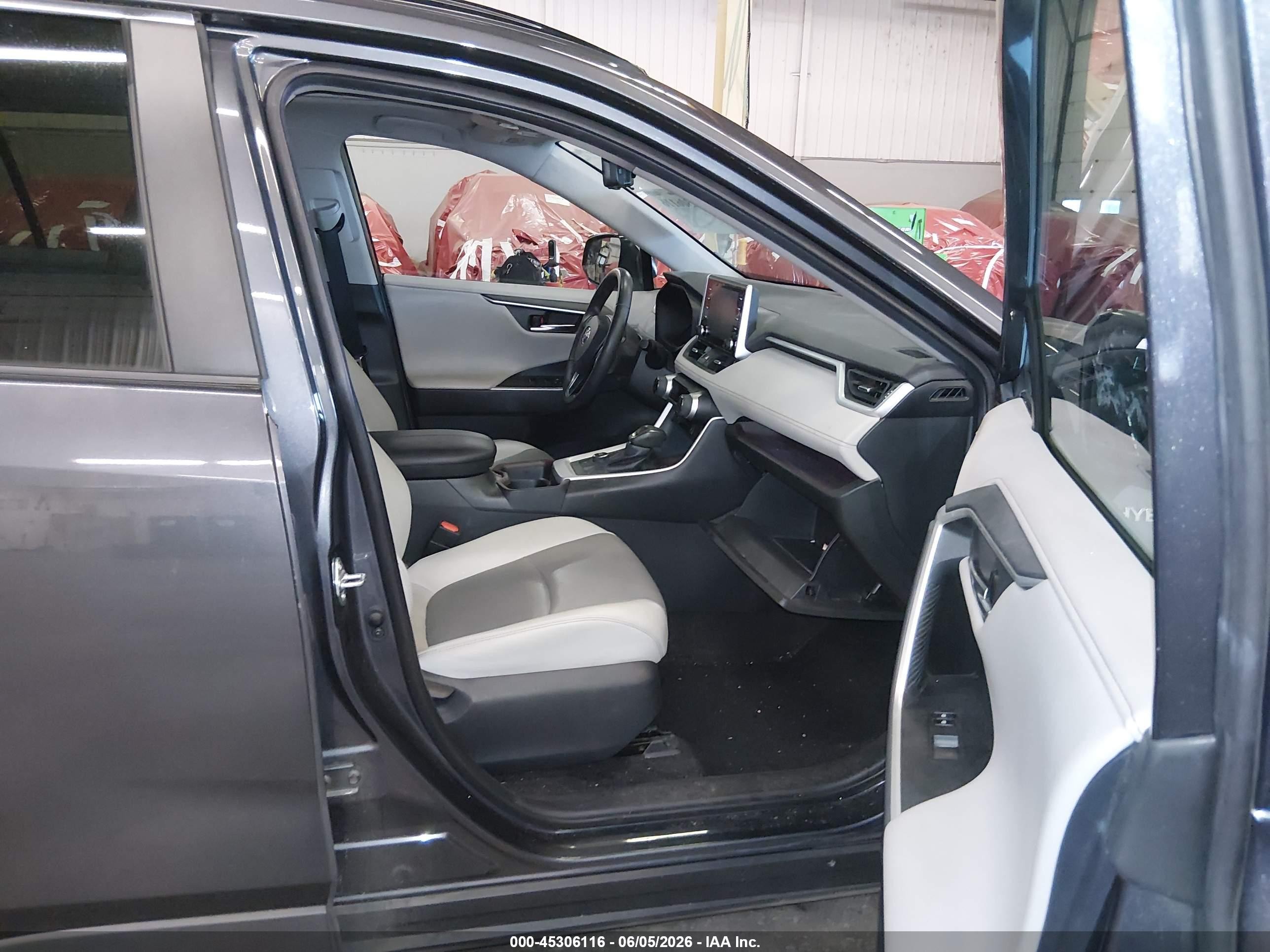 2019 Toyota Rav4 Hybrid Limited Gray vin: 2T3DWRFVXKW031567