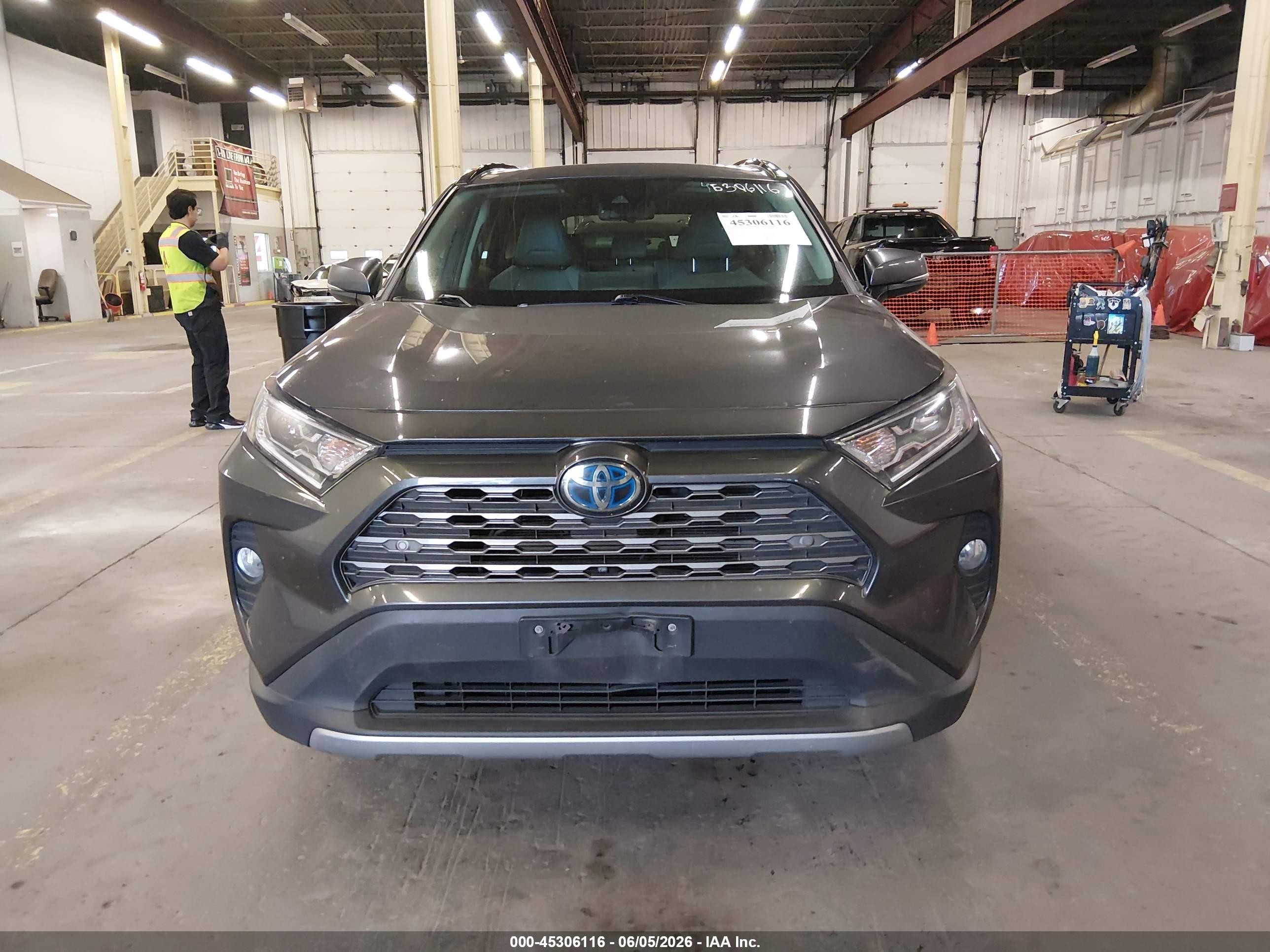 2019 Toyota Rav4 Hybrid Limited Gray vin: 2T3DWRFVXKW031567