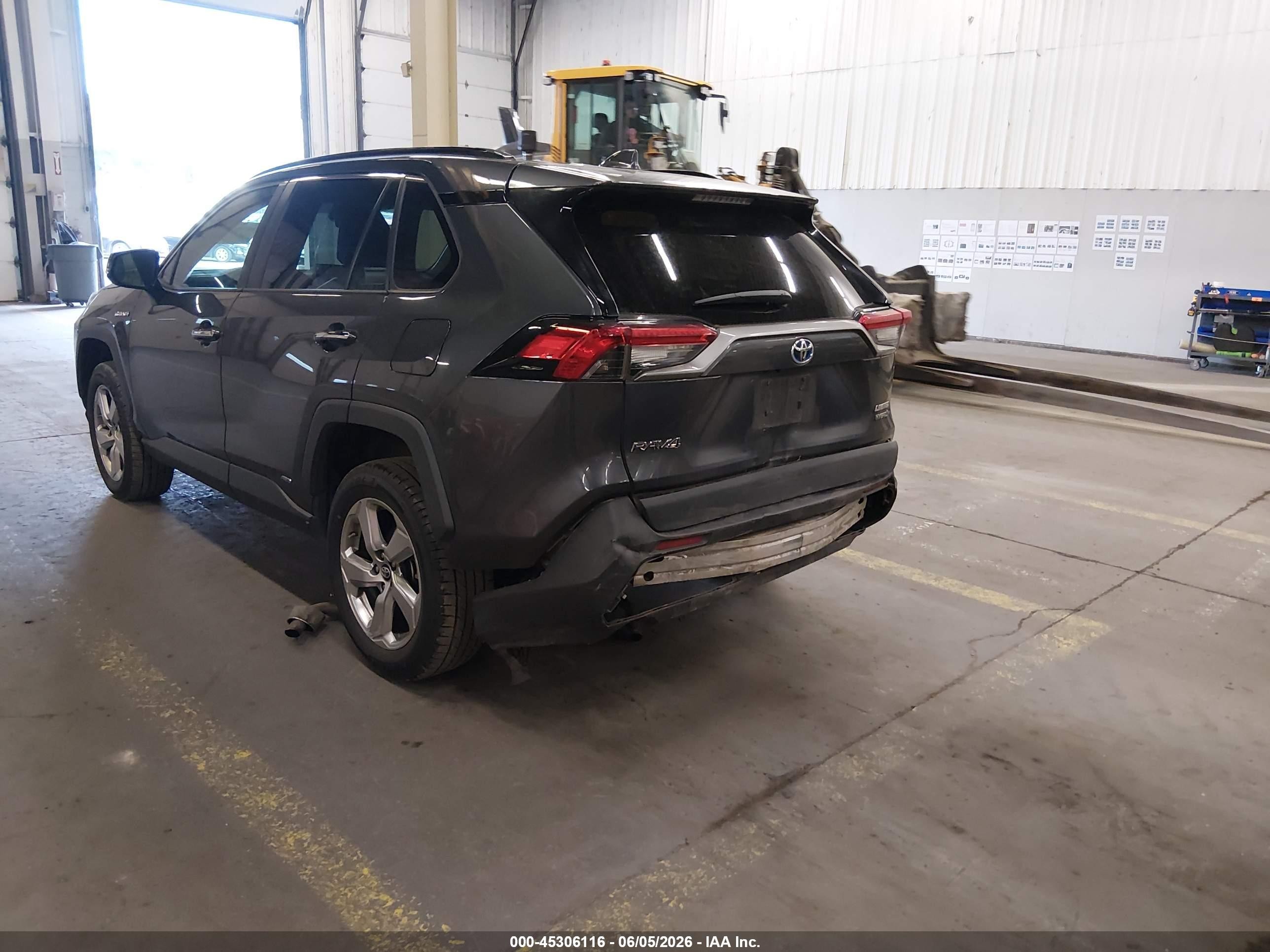 2019 Toyota Rav4 Hybrid Limited Gray vin: 2T3DWRFVXKW031567