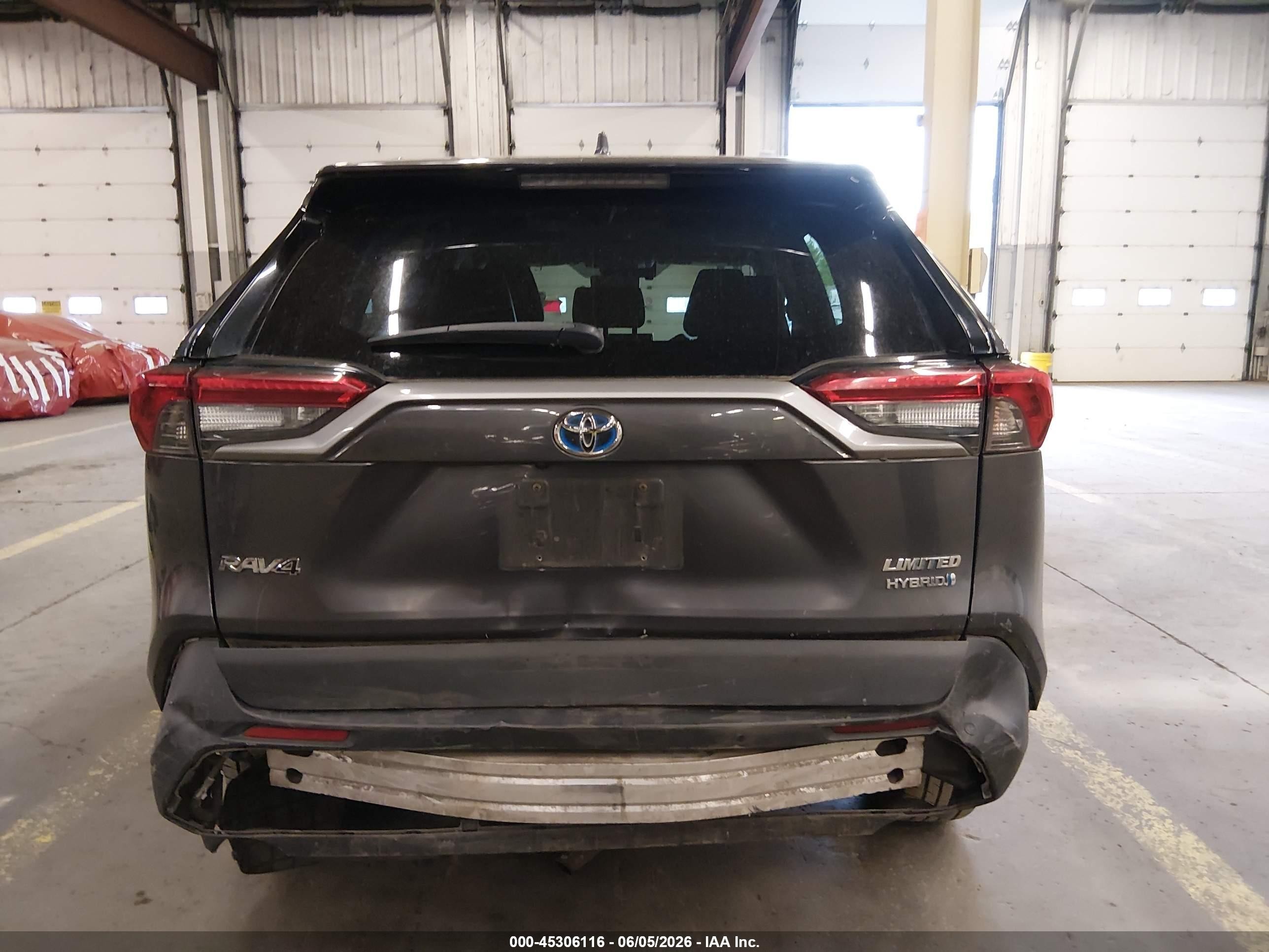 2019 Toyota Rav4 Hybrid Limited Gray vin: 2T3DWRFVXKW031567