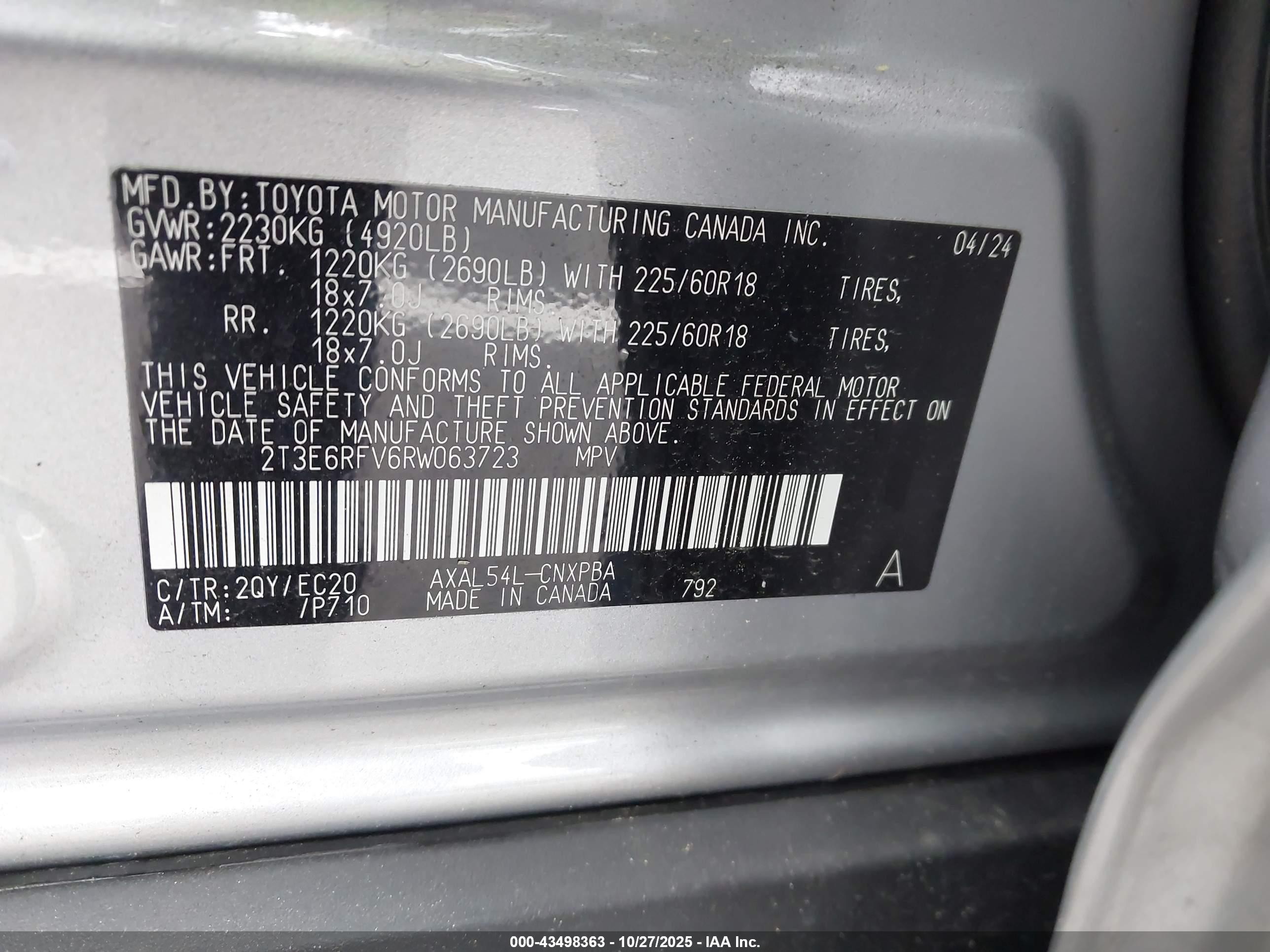 2024 Toyota Rav4 Hybrid Xse Silver vin: 2T3E6RFV6RW063723
