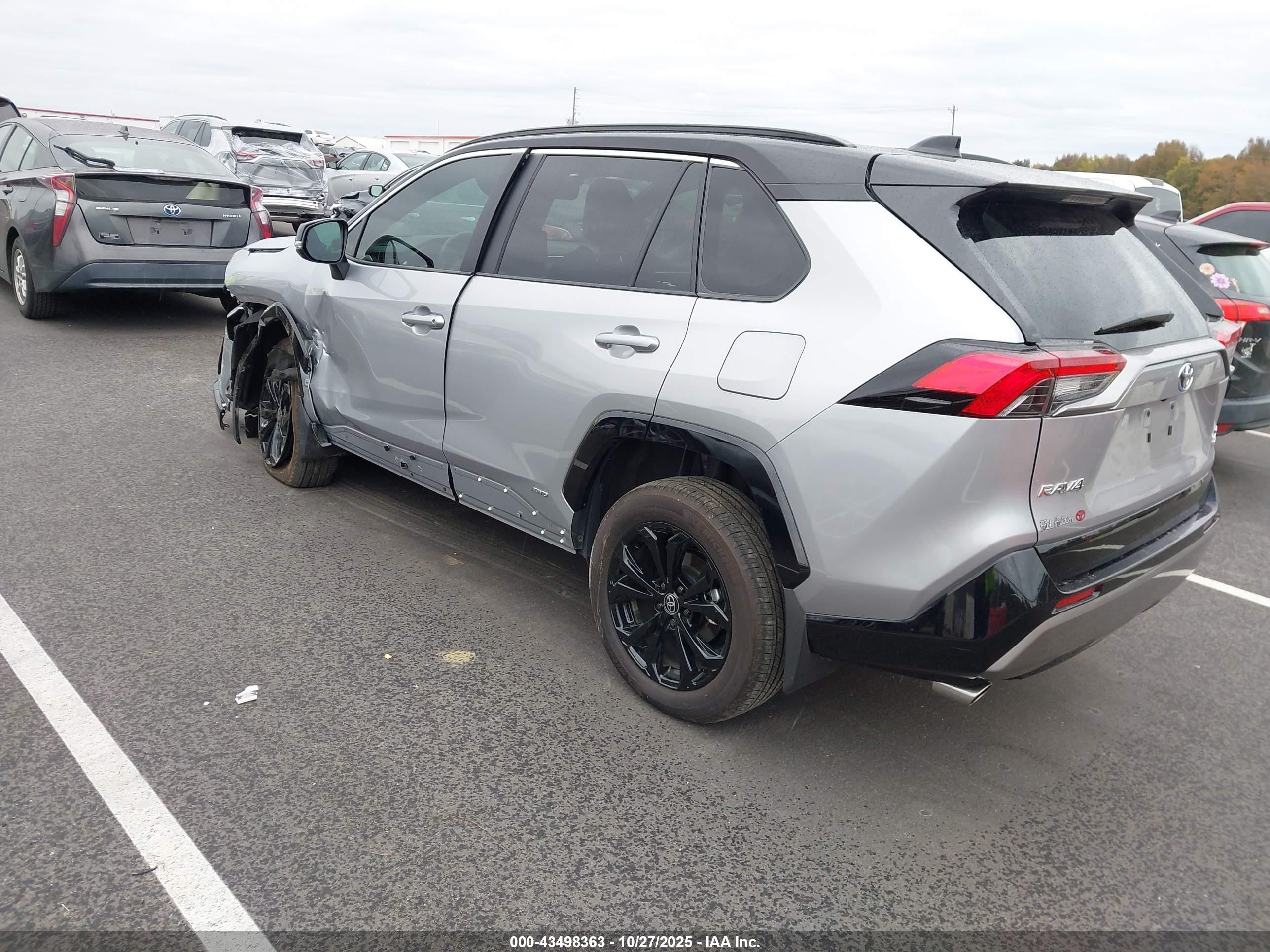 2024 Toyota Rav4 Hybrid Xse Silver vin: 2T3E6RFV6RW063723
