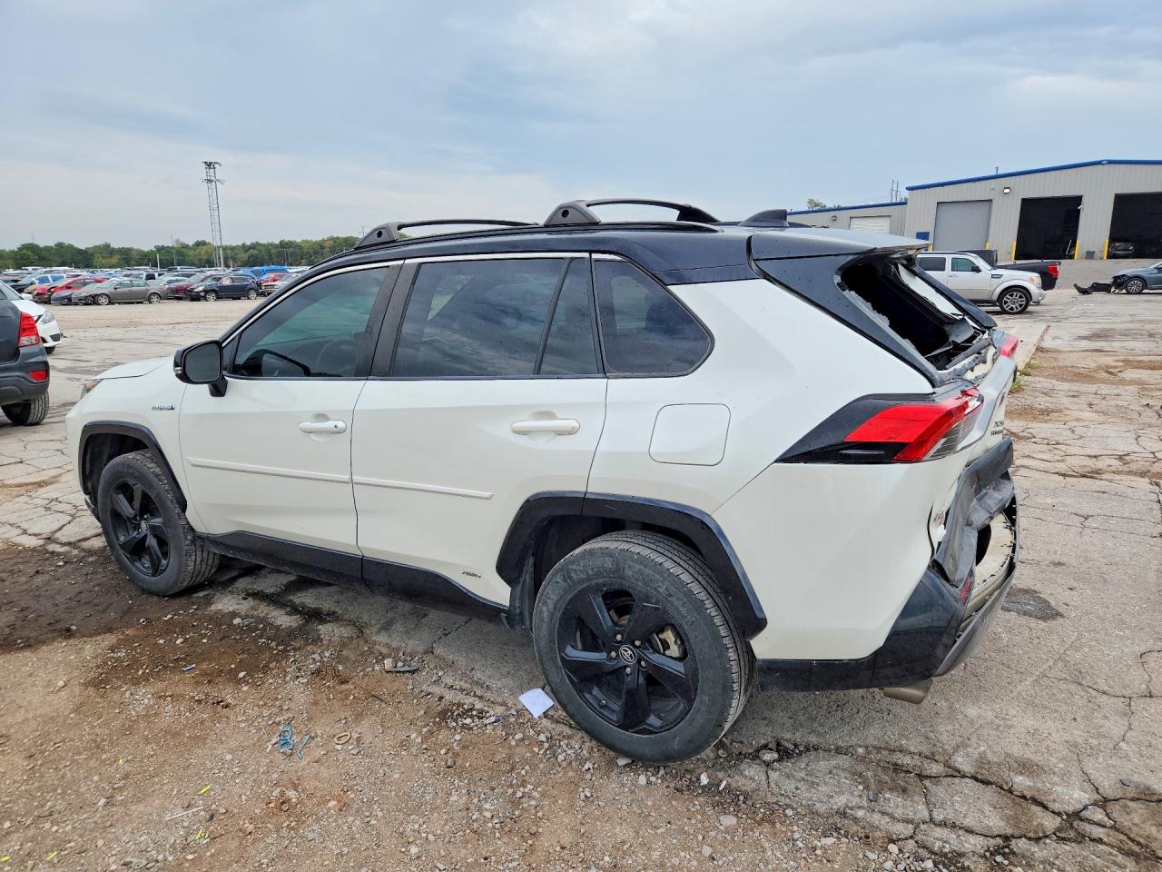 2019 Toyota Rav4 Xse White vin: 2T3EWRFV5KW042545