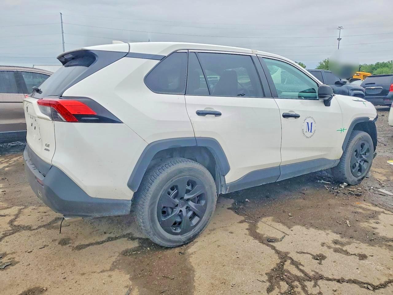 2022 Toyota Rav4 Le White vin: 2T3F1RFV0NW259198