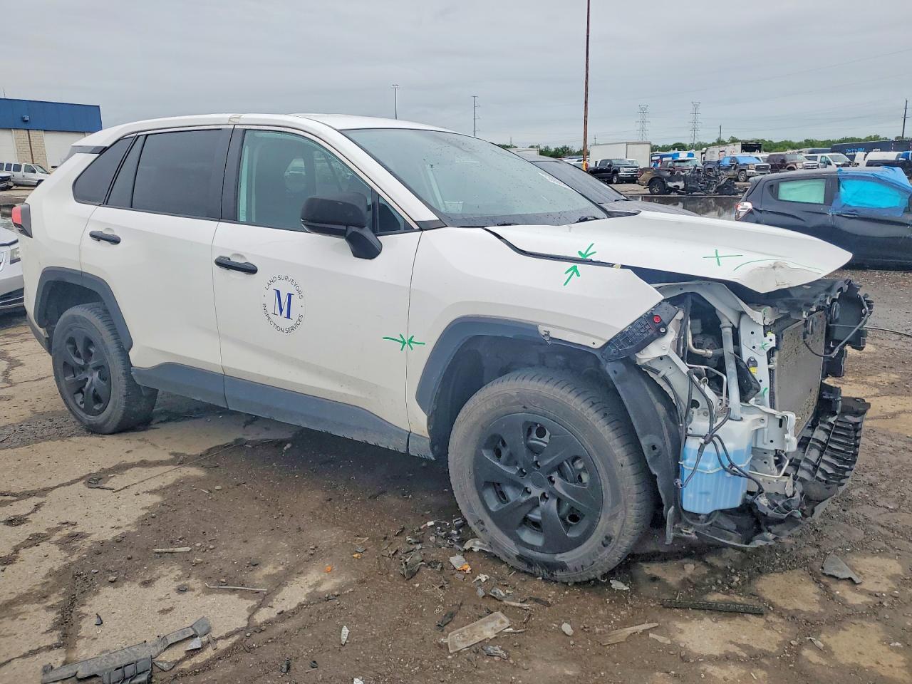 2022 Toyota Rav4 Le White vin: 2T3F1RFV0NW259198