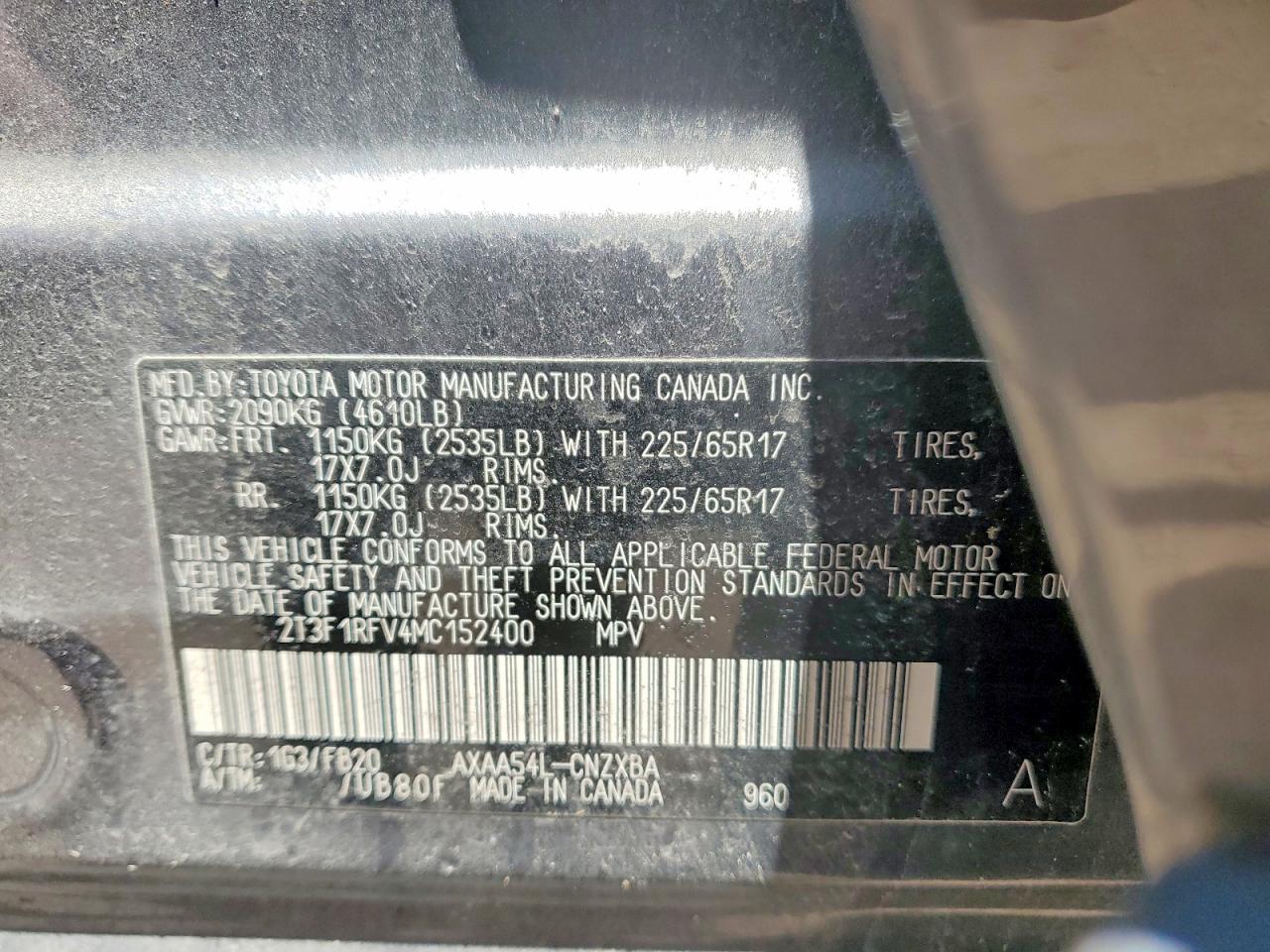 2021 Toyota Rav4 Le Gray vin: 2T3F1RFV4MC152400