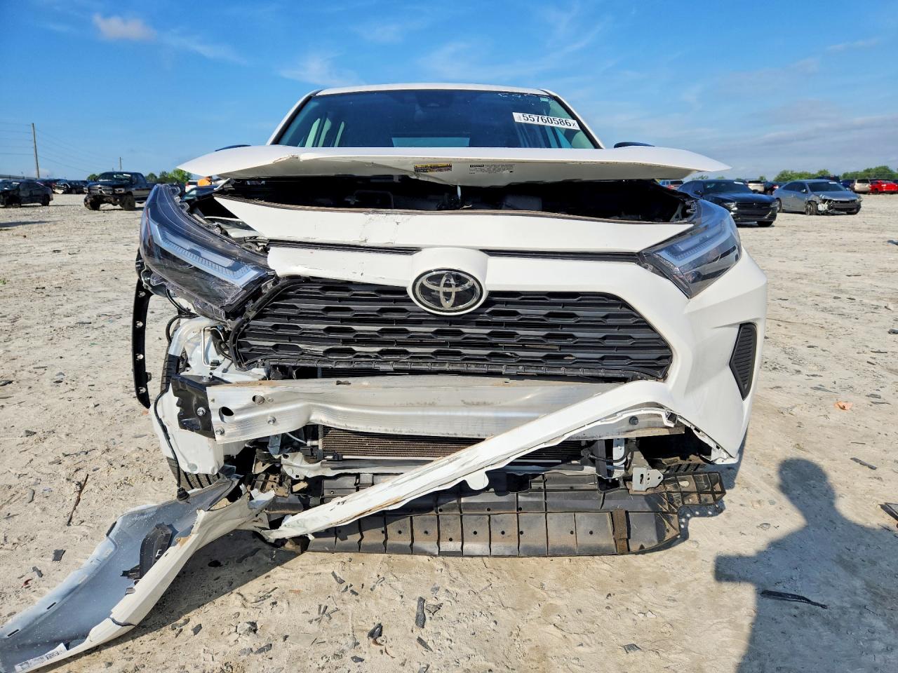 2024 Toyota Rav4 Le White vin: 2T3F1RFV5RC435802