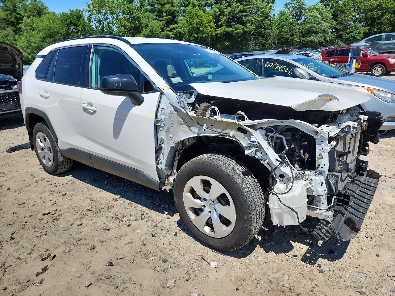2021 Toyota Rav4 Le White vin: 2T3F1RFV7MW168900