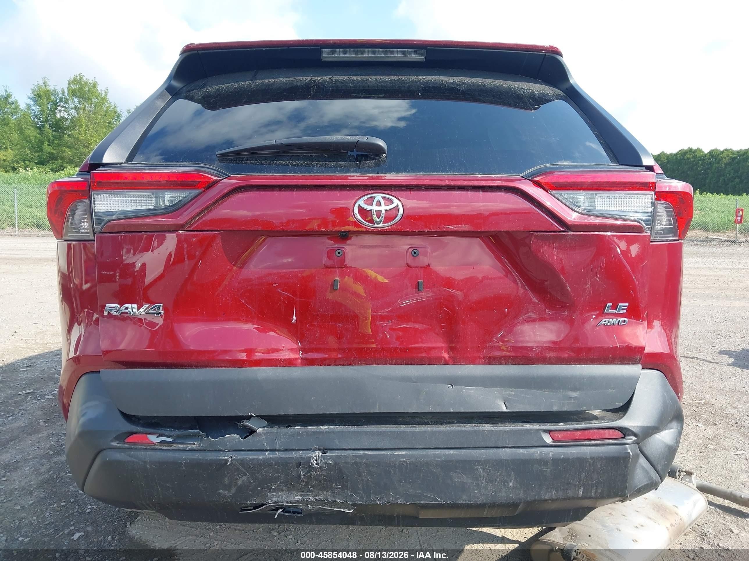2020 Toyota Rav4 Le Красный vin: 2T3F1RFV9LW124816
