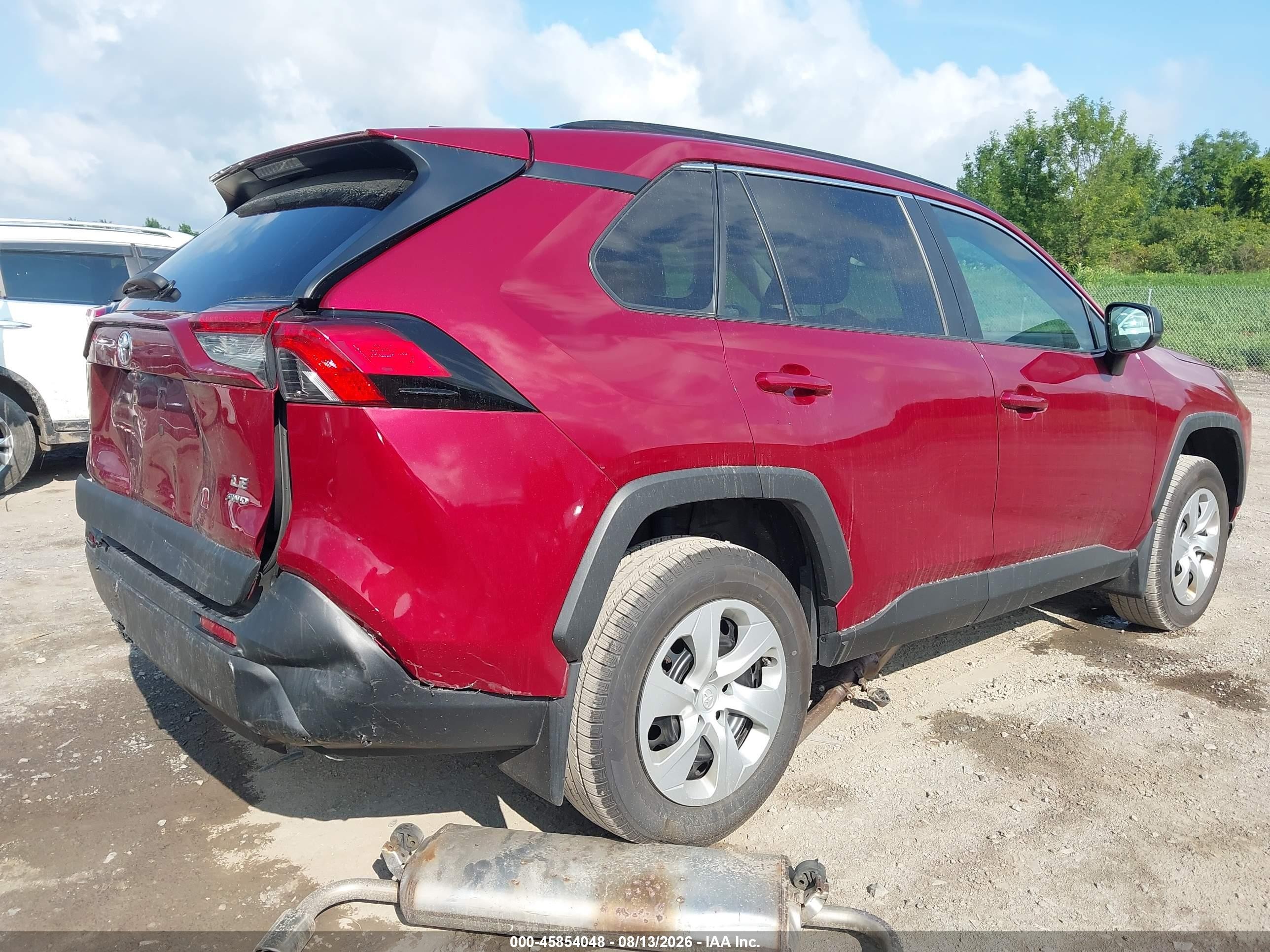 2020 Toyota Rav4 Le Красный vin: 2T3F1RFV9LW124816