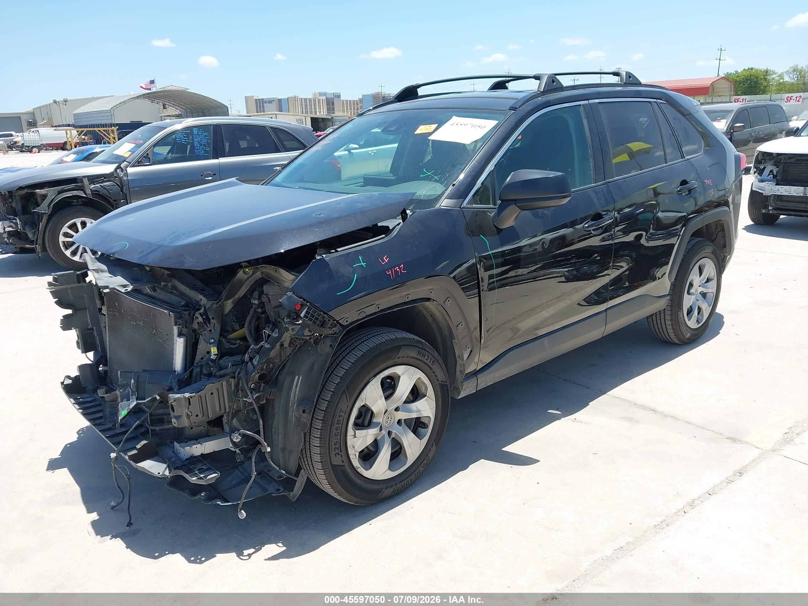 2021 Toyota Rav4 Le Черный vin: 2T3H1RFV3MC098192