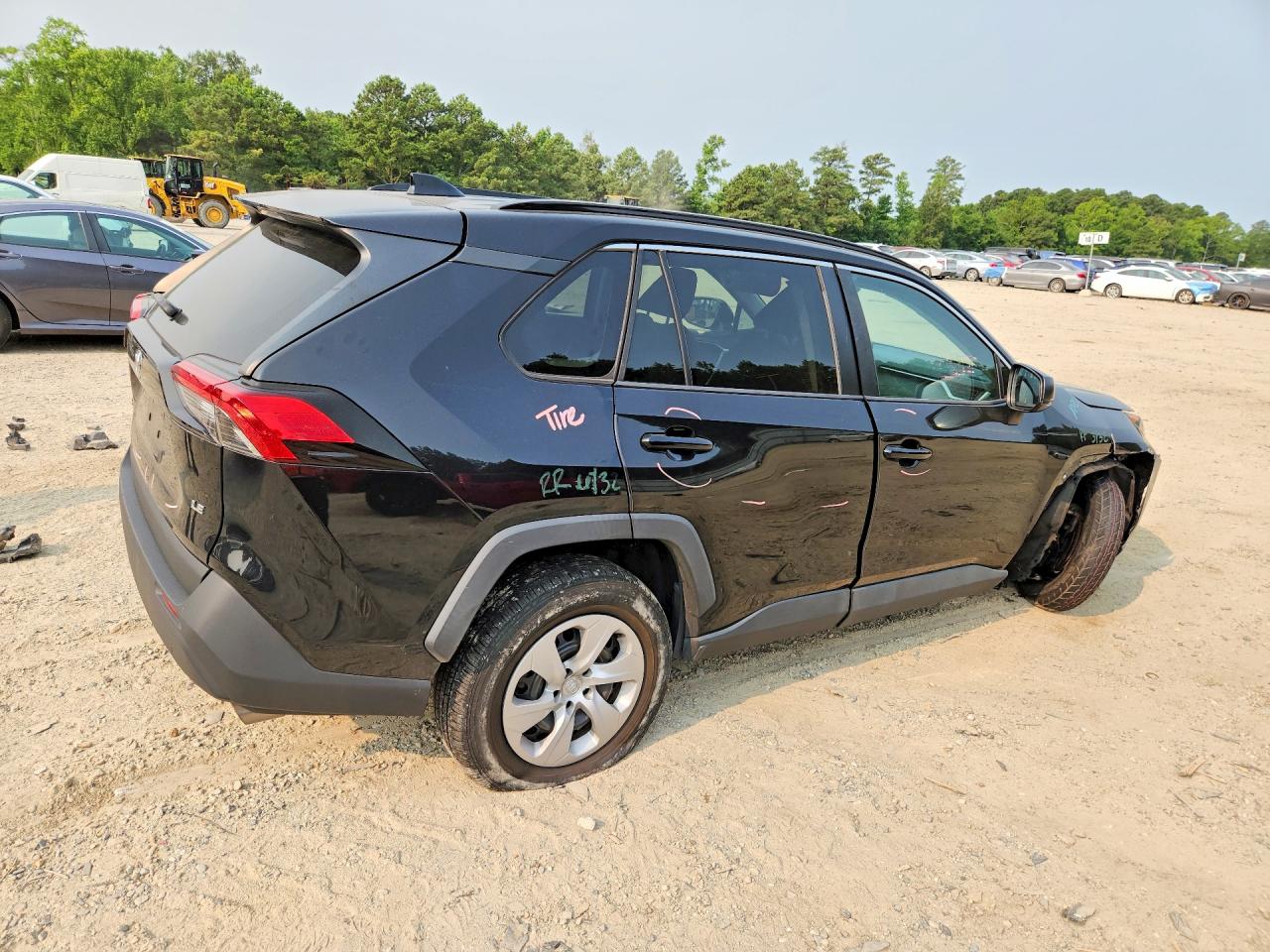 2019 Toyota Rav4 Le Черный vin: 2T3H1RFV8KW051638