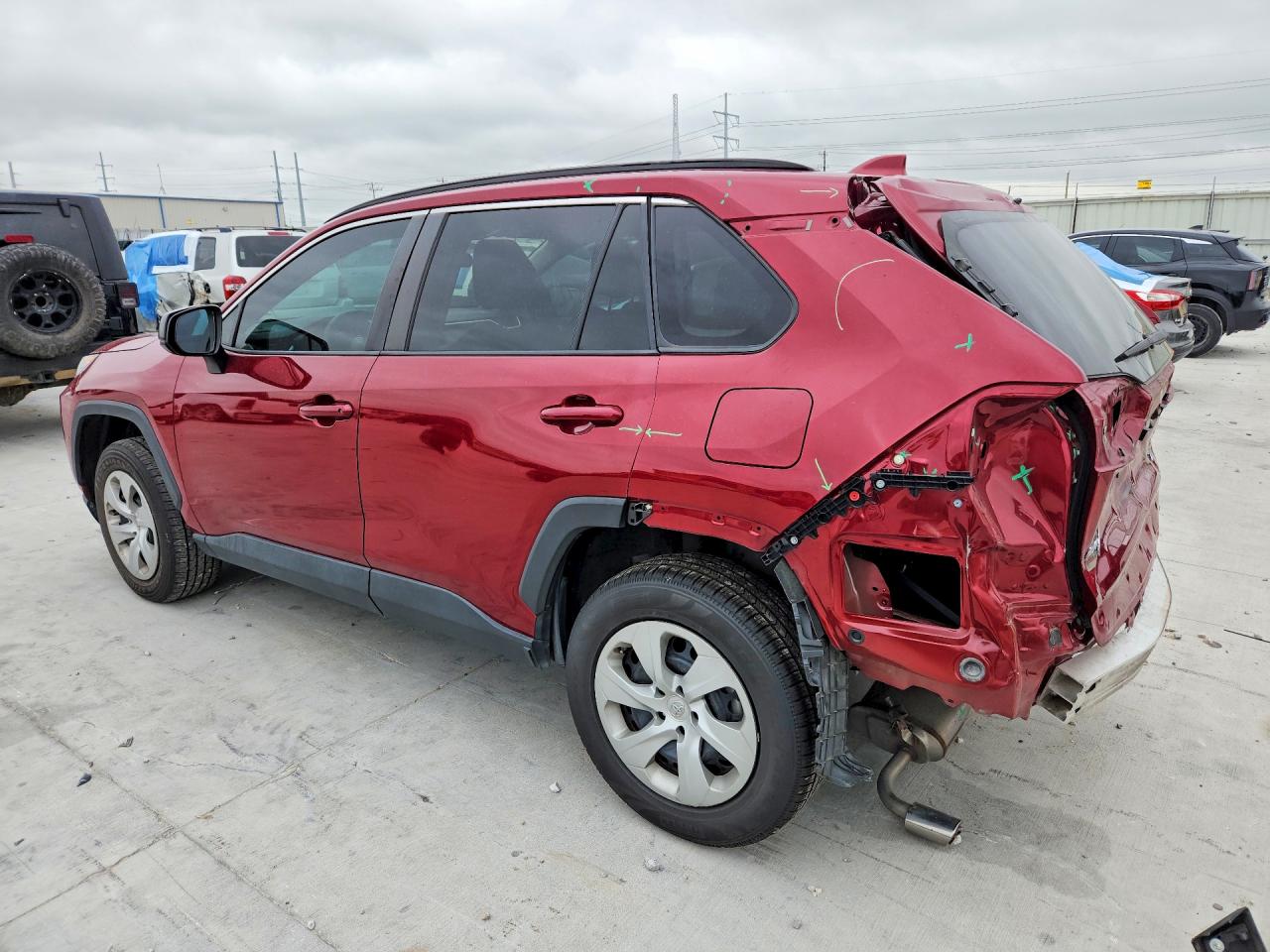 2021 Toyota Rav4 Le Бордовый vin: 2T3H1RFVXMW136788