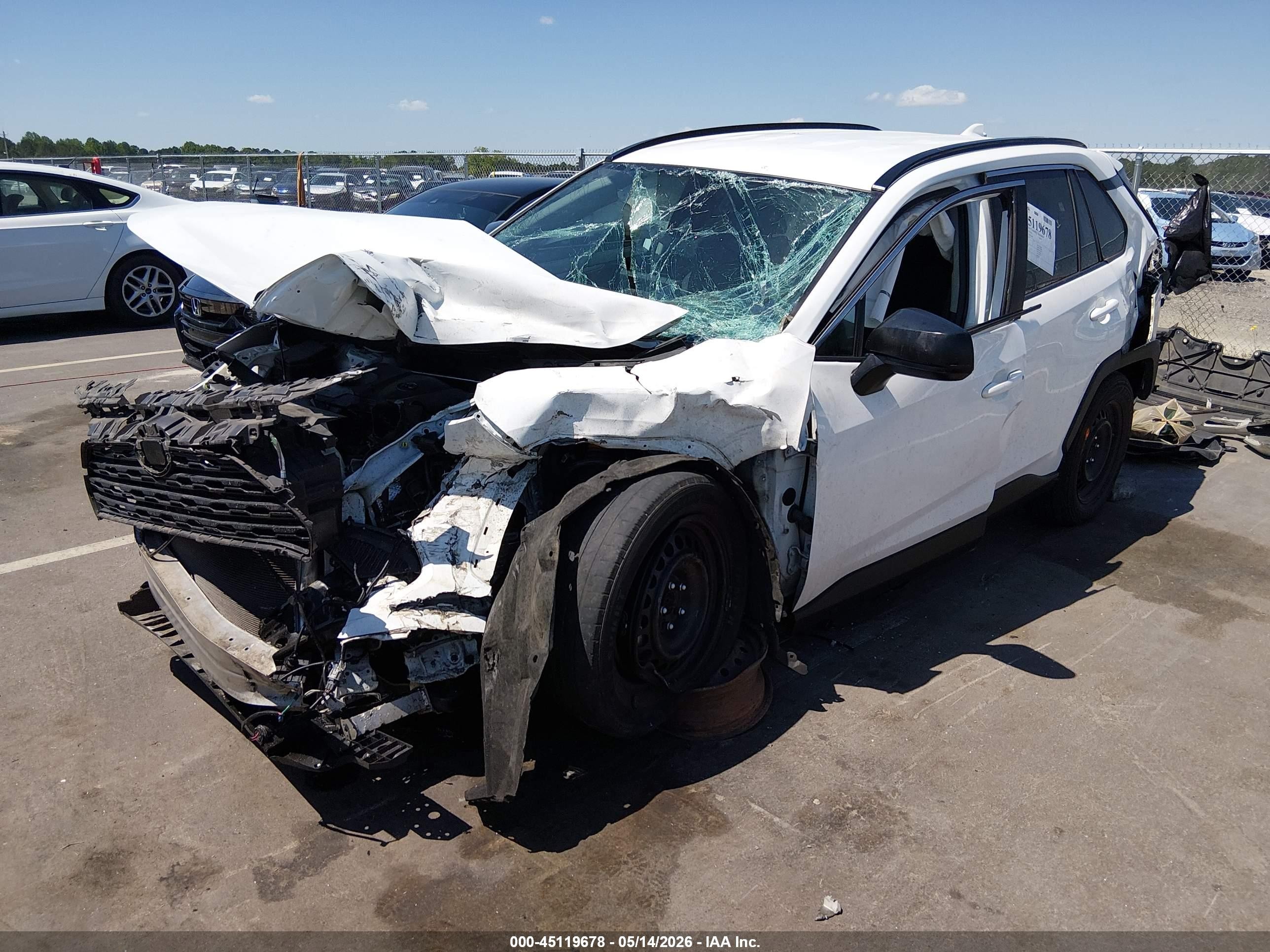 2021 Toyota Rav4 Le White vin: 2T3H1RFVXMW145846