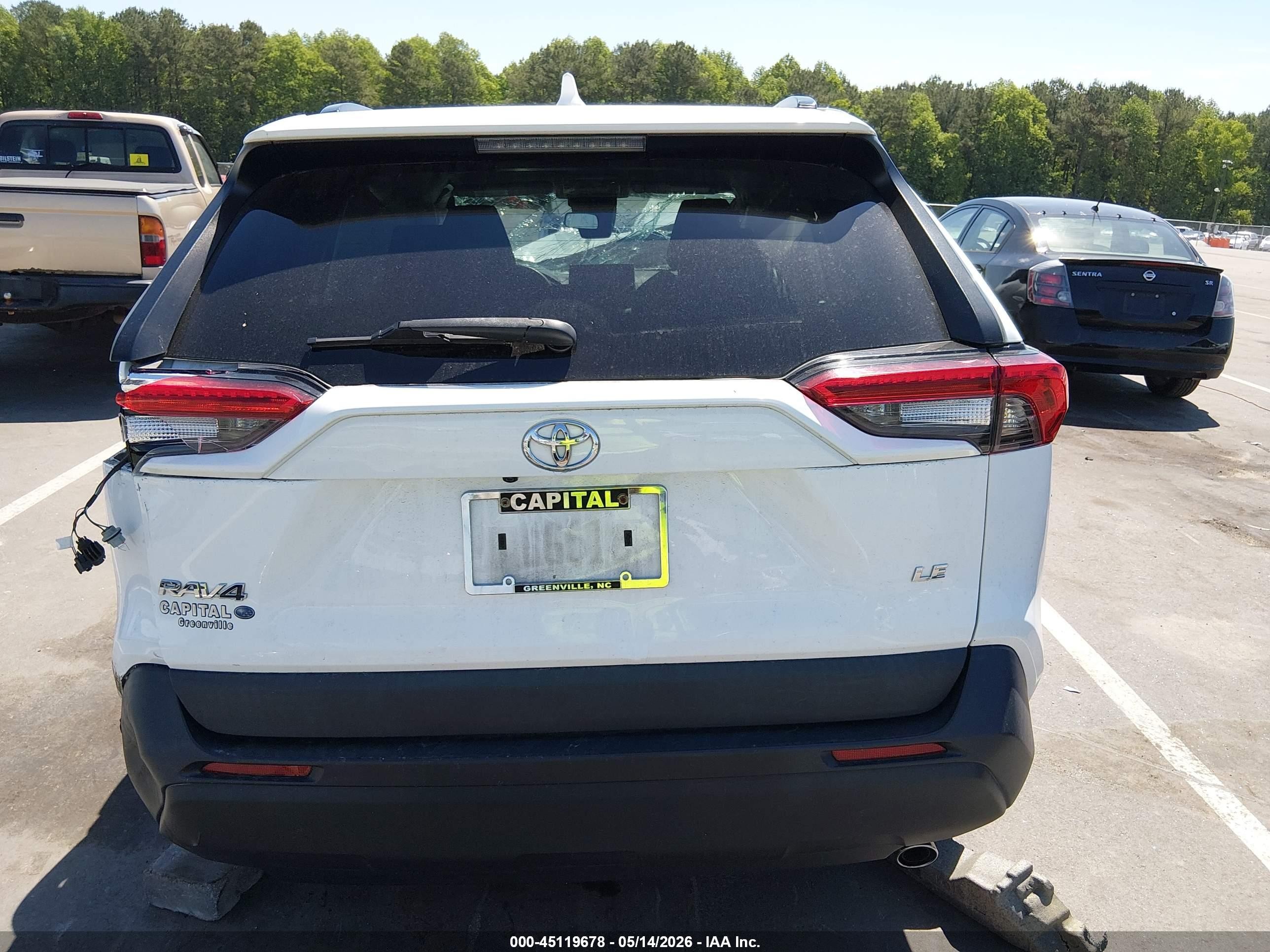 2021 Toyota Rav4 Le White vin: 2T3H1RFVXMW145846