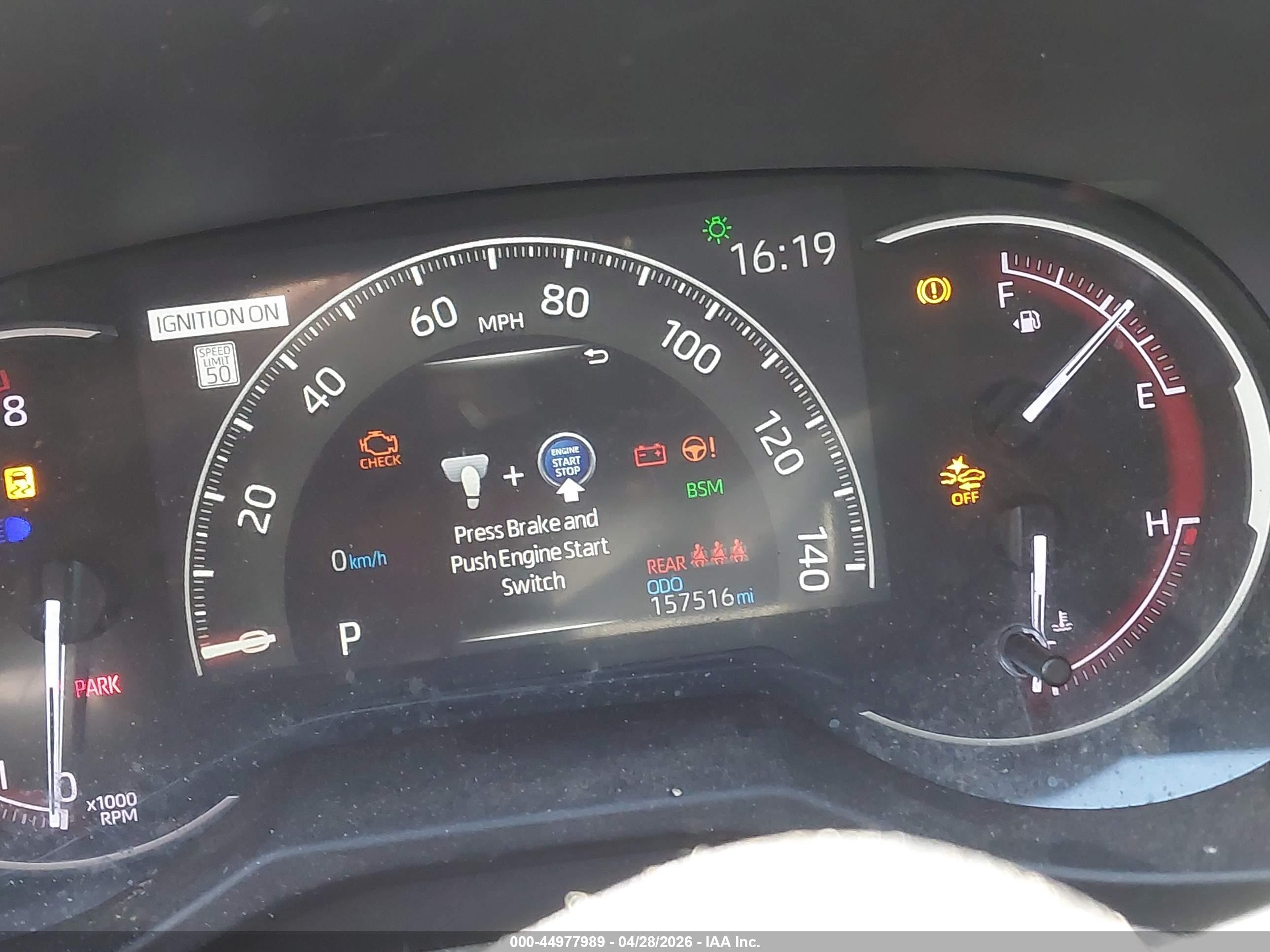 2019 Toyota Rav4 Adventure Синий vin: 2T3J1RFV4KW008612