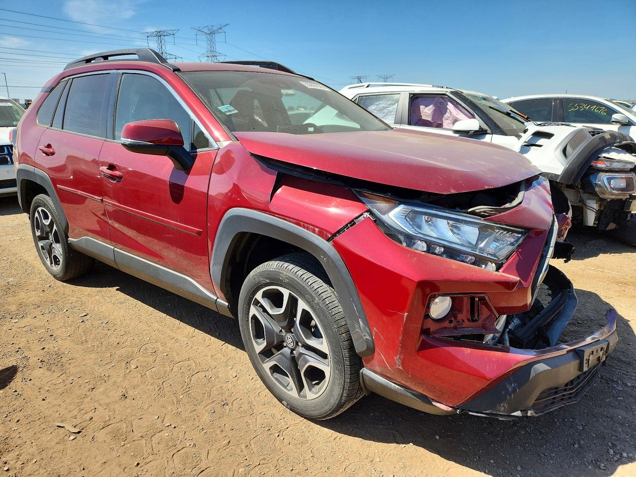 2019 Toyota Rav4 Adventure Red vin: 2T3J1RFV4KW027645