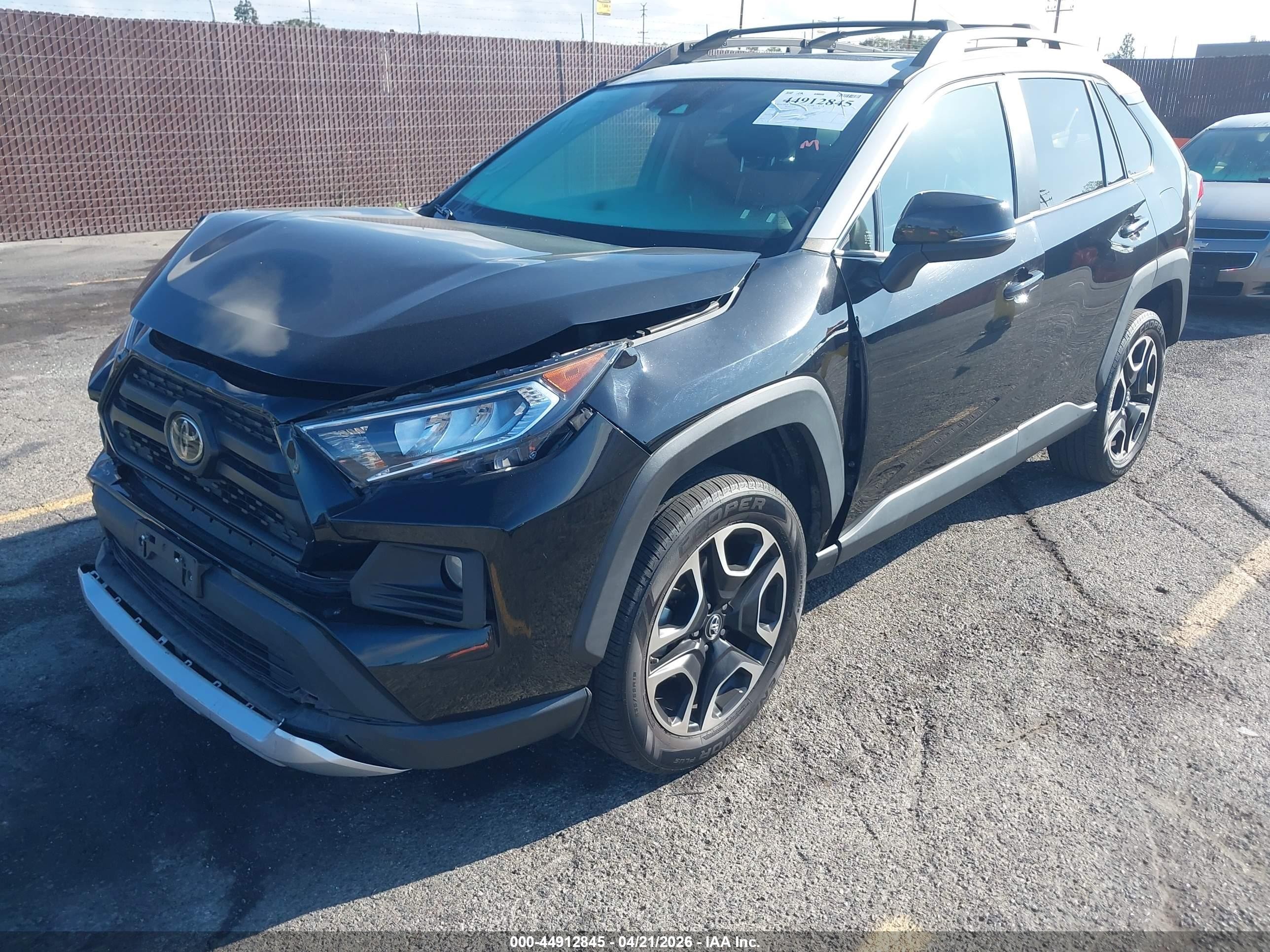 2019 Toyota Rav4 Adventure Black vin: 2T3J1RFV8KC010767