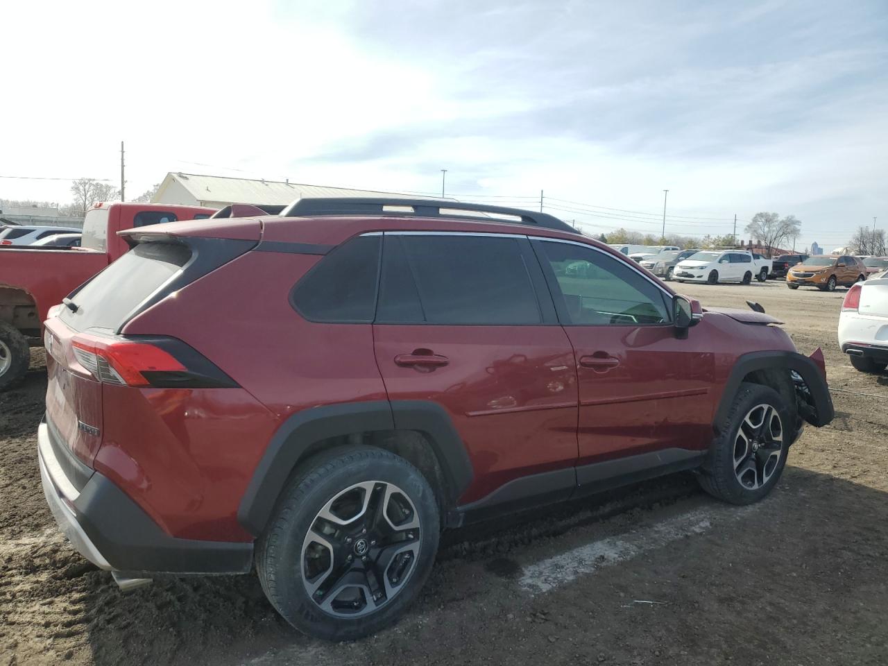 2019 Toyota Rav4 Adventure Maroon vin: 2T3J1RFV8KW021735