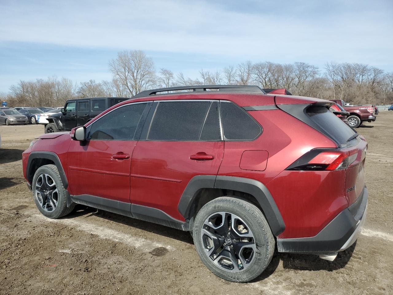 2019 Toyota Rav4 Adventure Maroon vin: 2T3J1RFV8KW021735