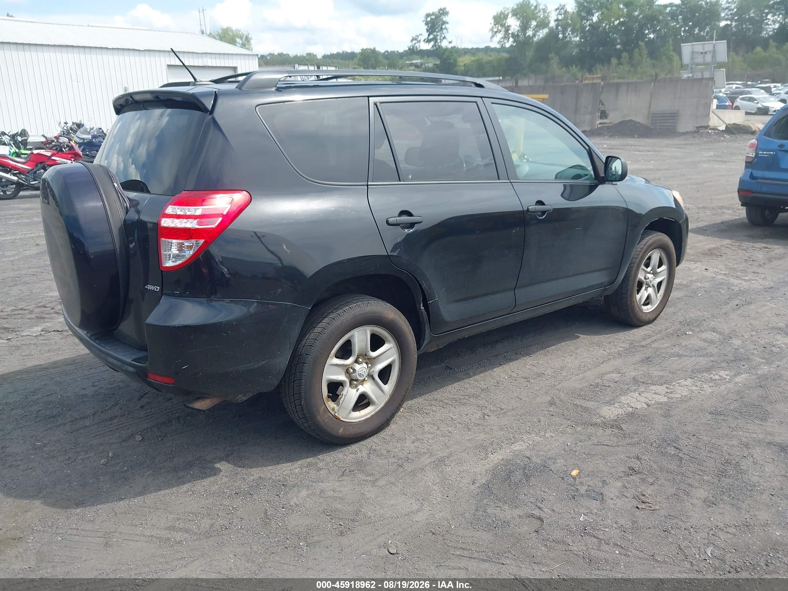 2010 Toyota Rav4   Черный vin: 2T3JF4DV0AW067484