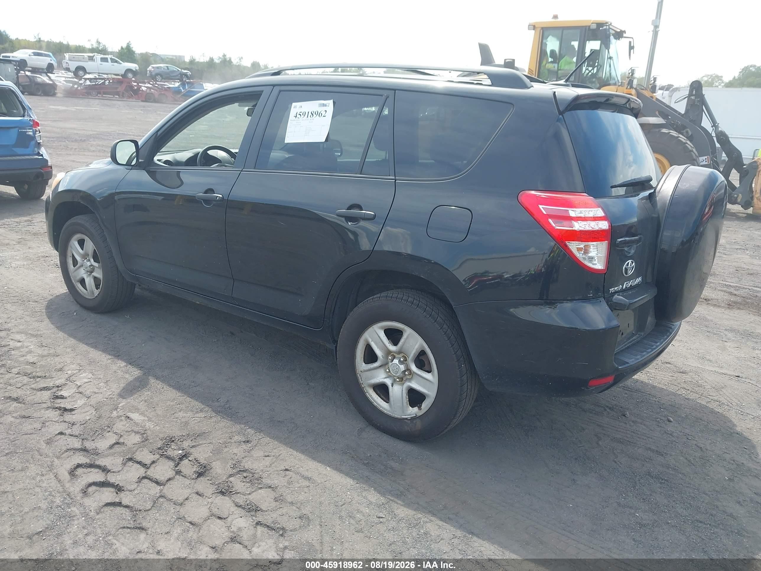 2010 Toyota Rav4   Черный vin: 2T3JF4DV0AW067484