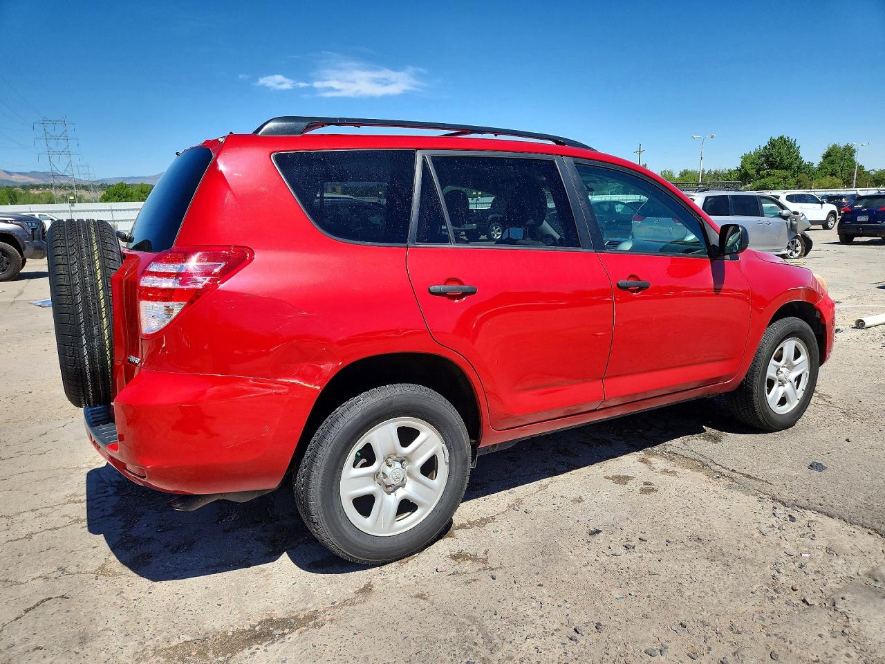 2011 Toyota Rav4 Base Red vin: 2T3JF4DV0BW126891