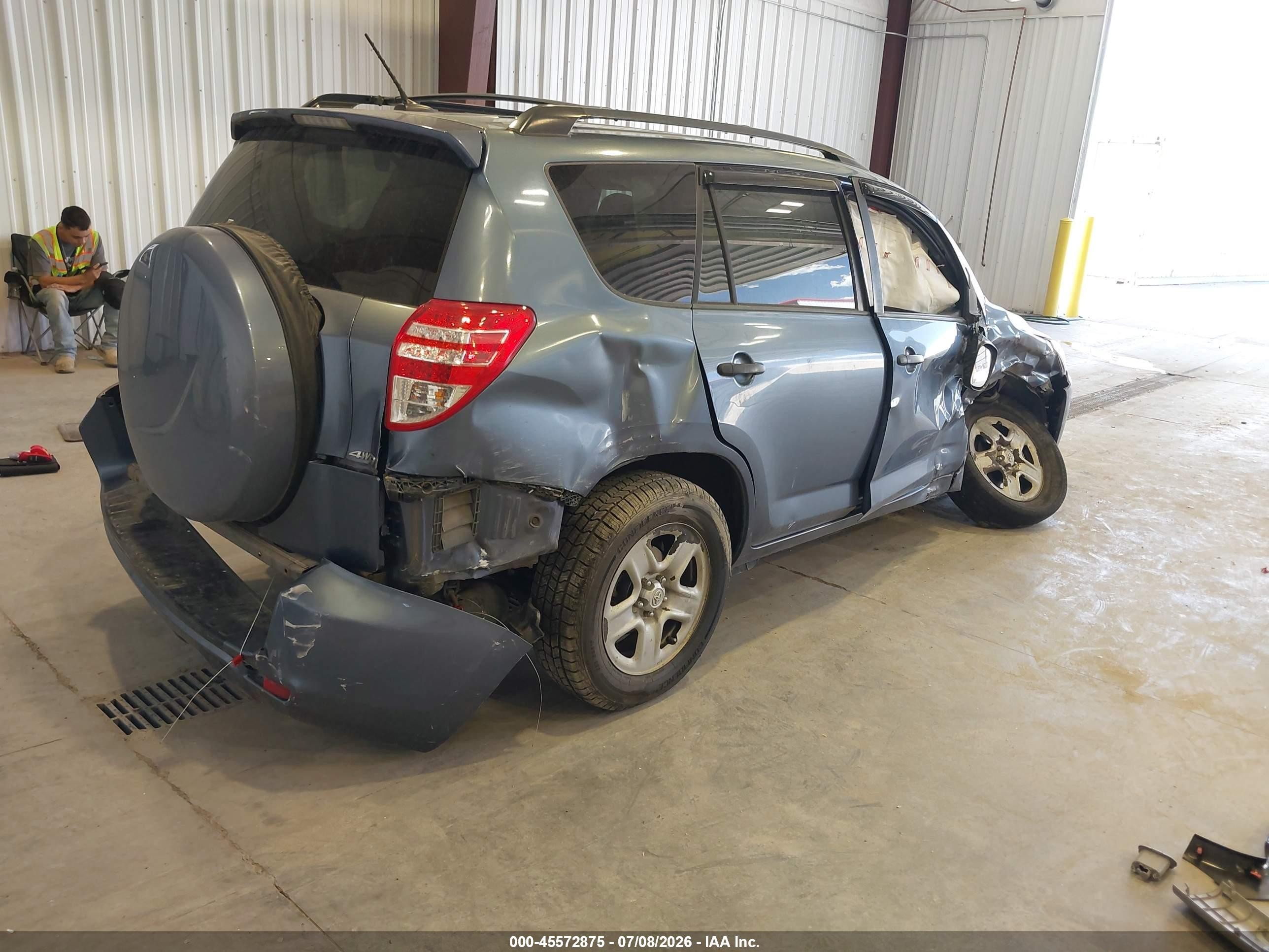 2012 Toyota Rav4   Blue vin: 2T3JF4DV1CW218819