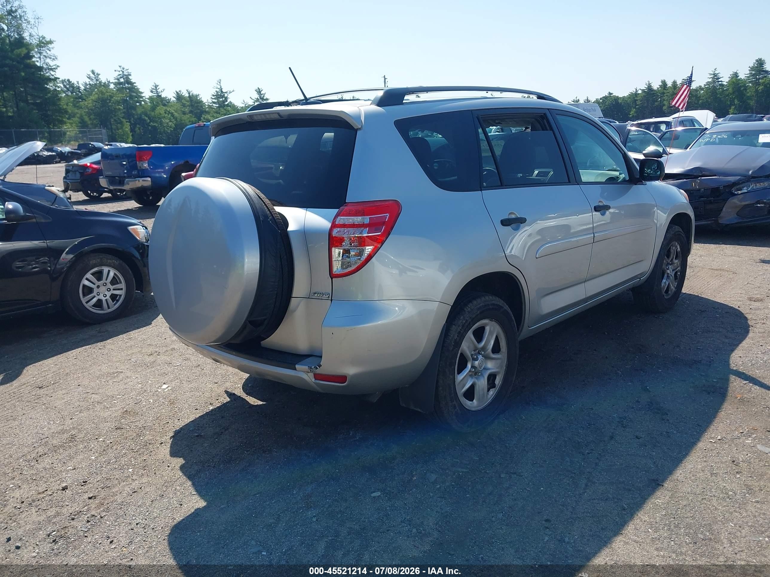 2012 Toyota Rav4   Silver vin: 2T3JF4DV2CW181795