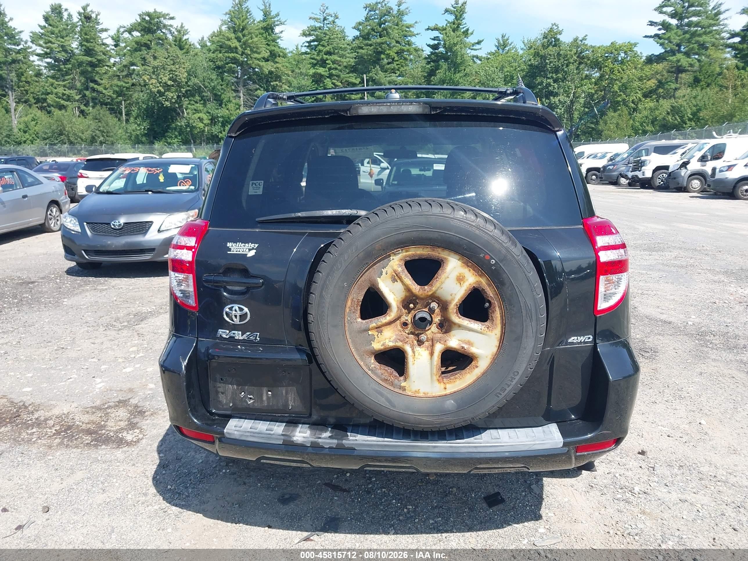 2012 Toyota Rav4   Black vin: 2T3JF4DV2CW244684