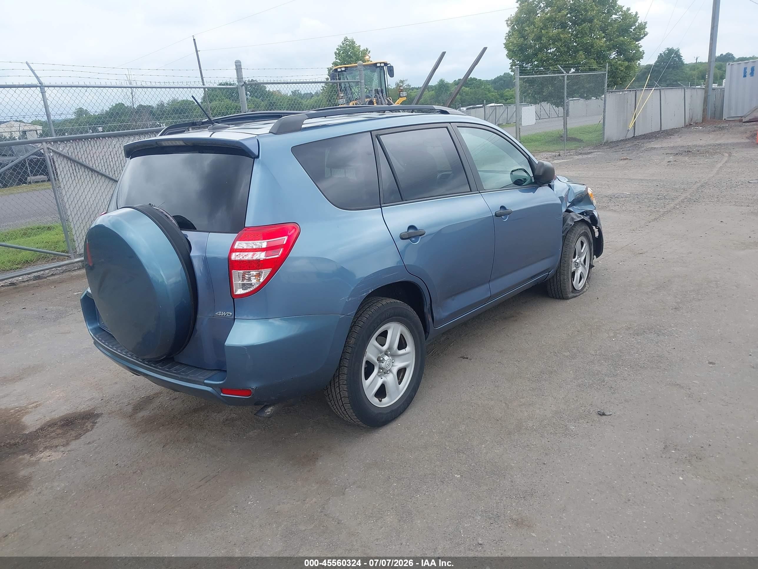 2011 Toyota Rav4   Light Blue vin: 2T3JF4DV9BW140675