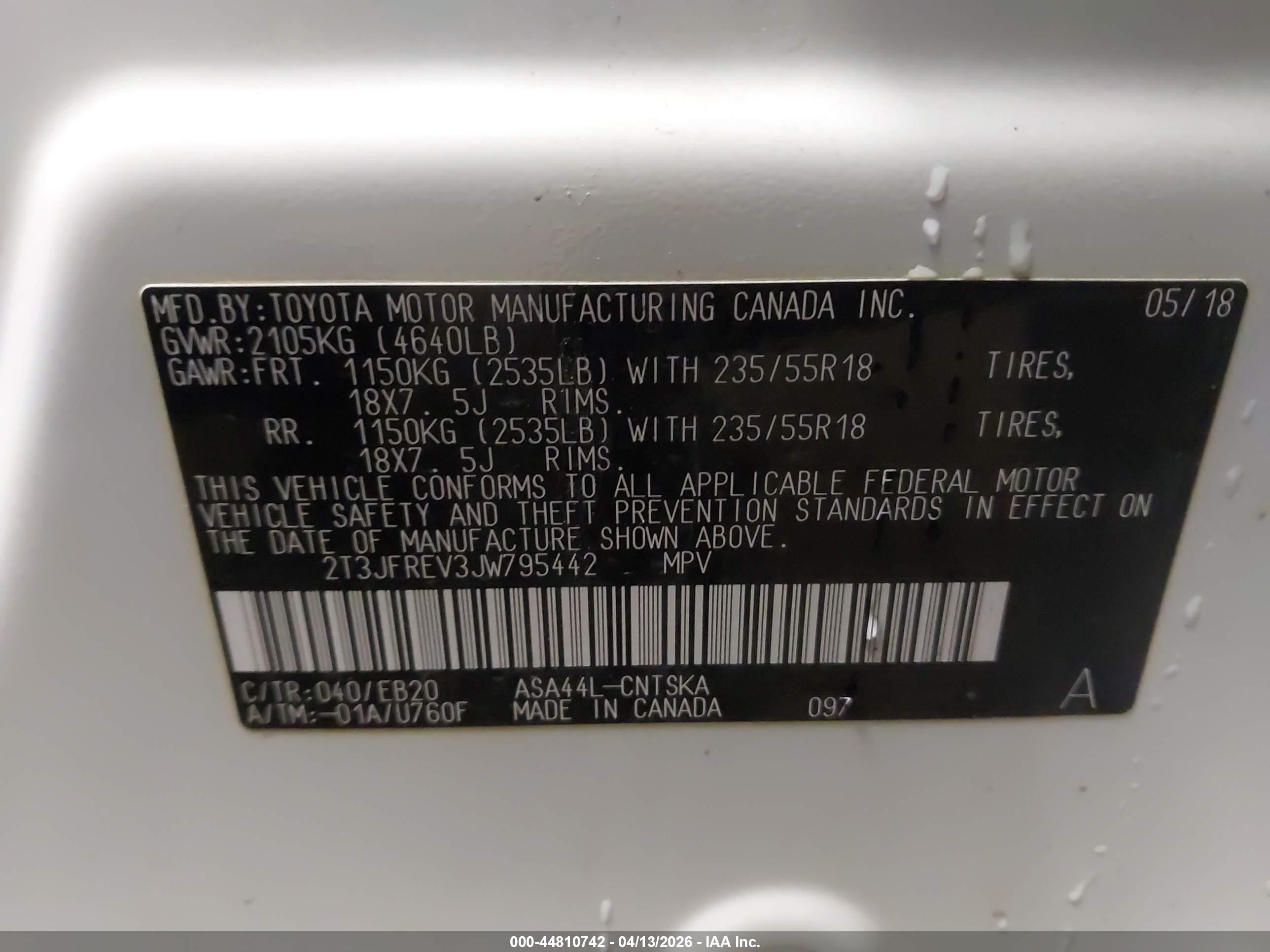 2018 Toyota Rav4 Se White vin: 2T3JFREV3JW795442