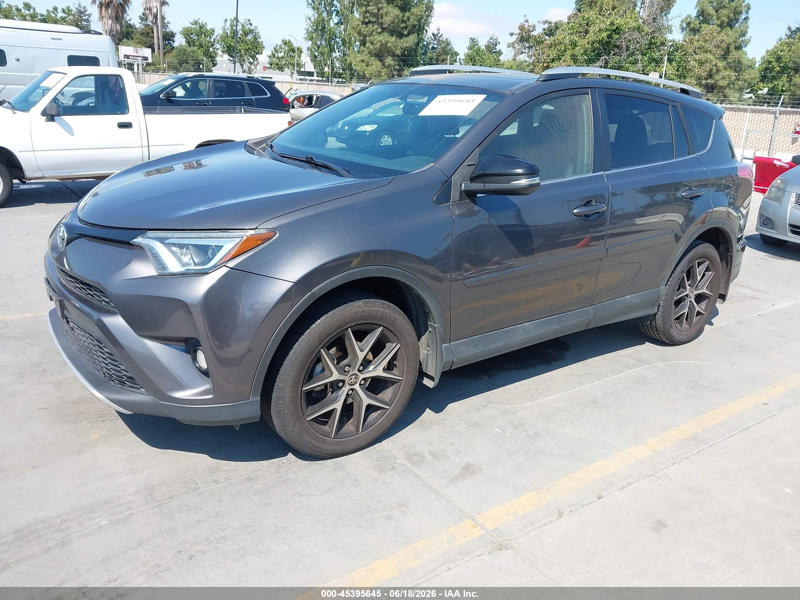 2016 Toyota Rav4 Se Gray vin: 2T3JFREV6GW456442