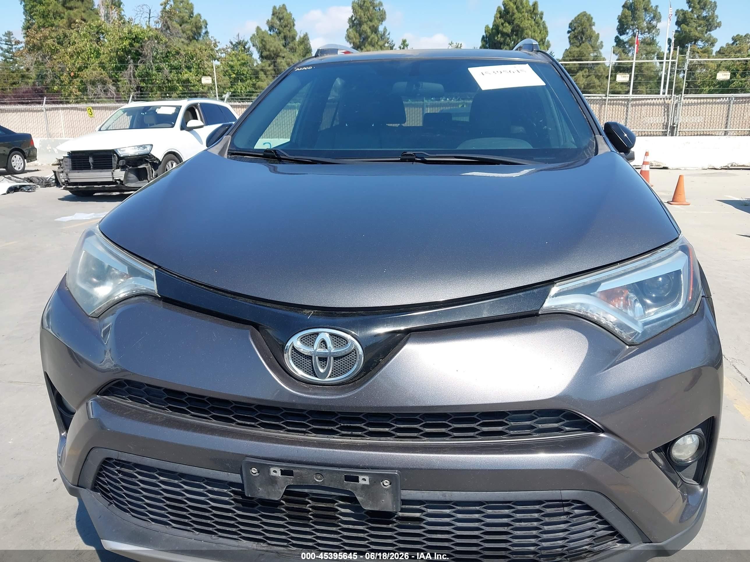 2016 Toyota Rav4 Se Gray vin: 2T3JFREV6GW456442