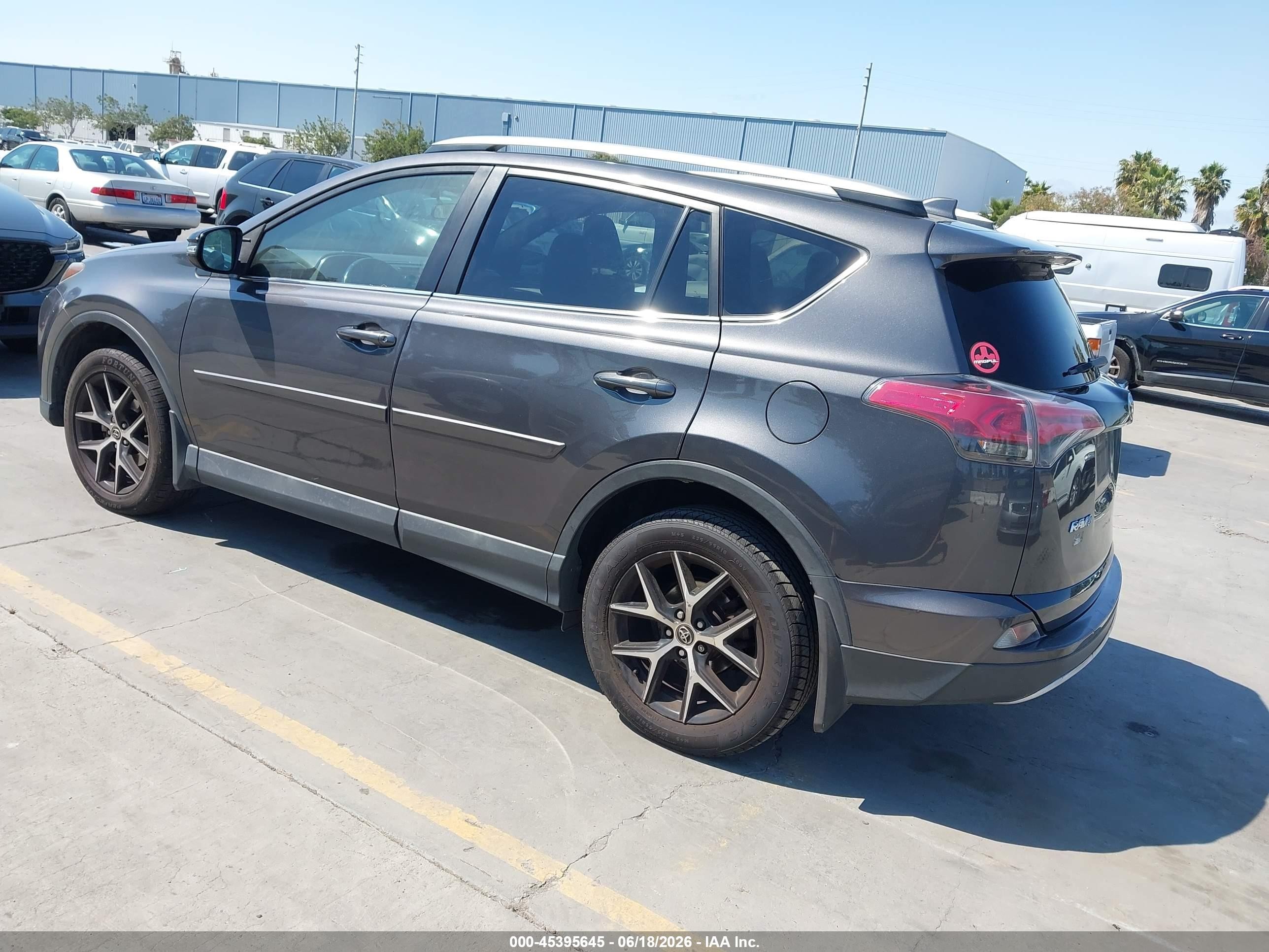 2016 Toyota Rav4 Se Gray vin: 2T3JFREV6GW456442