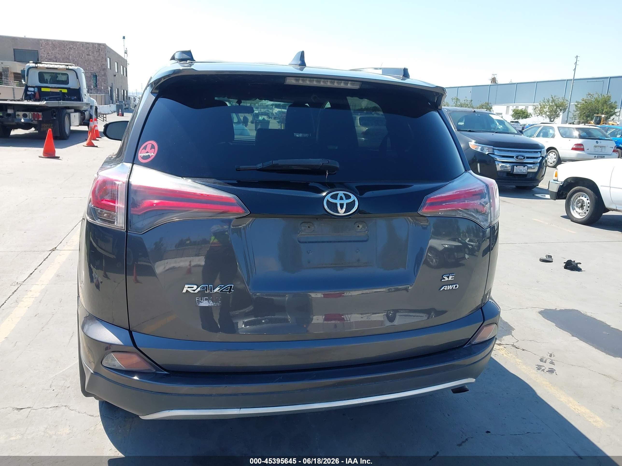 2016 Toyota Rav4 Se Gray vin: 2T3JFREV6GW456442