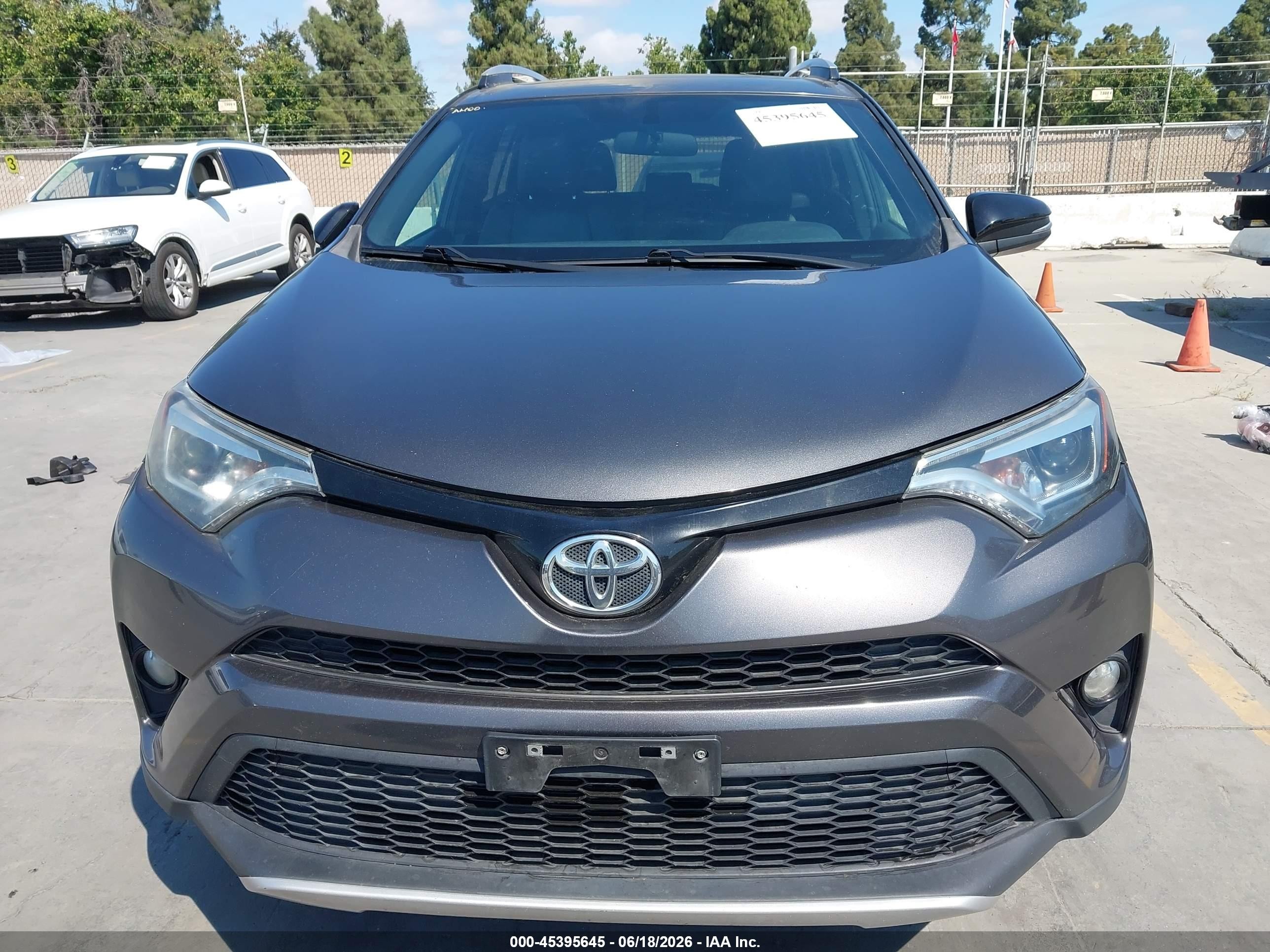 2016 Toyota Rav4 Se Gray vin: 2T3JFREV6GW456442