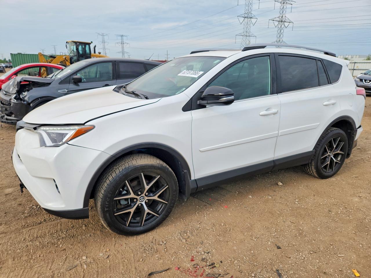 2018 Toyota Rav4 Se Белый vin: 2T3JFREV8JW736516