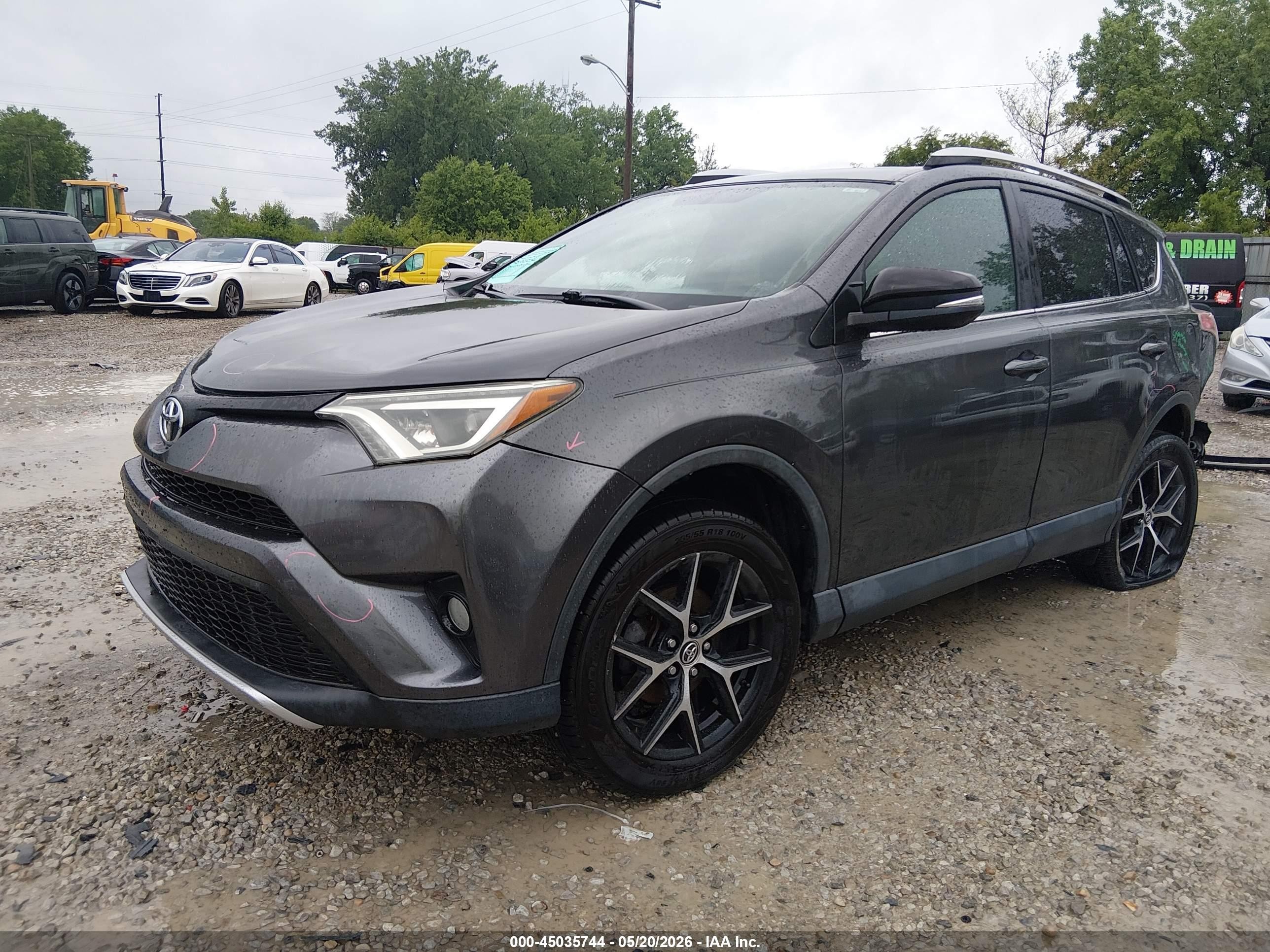 2016 Toyota Rav4 Se Gray vin: 2T3JFREVXGW529019