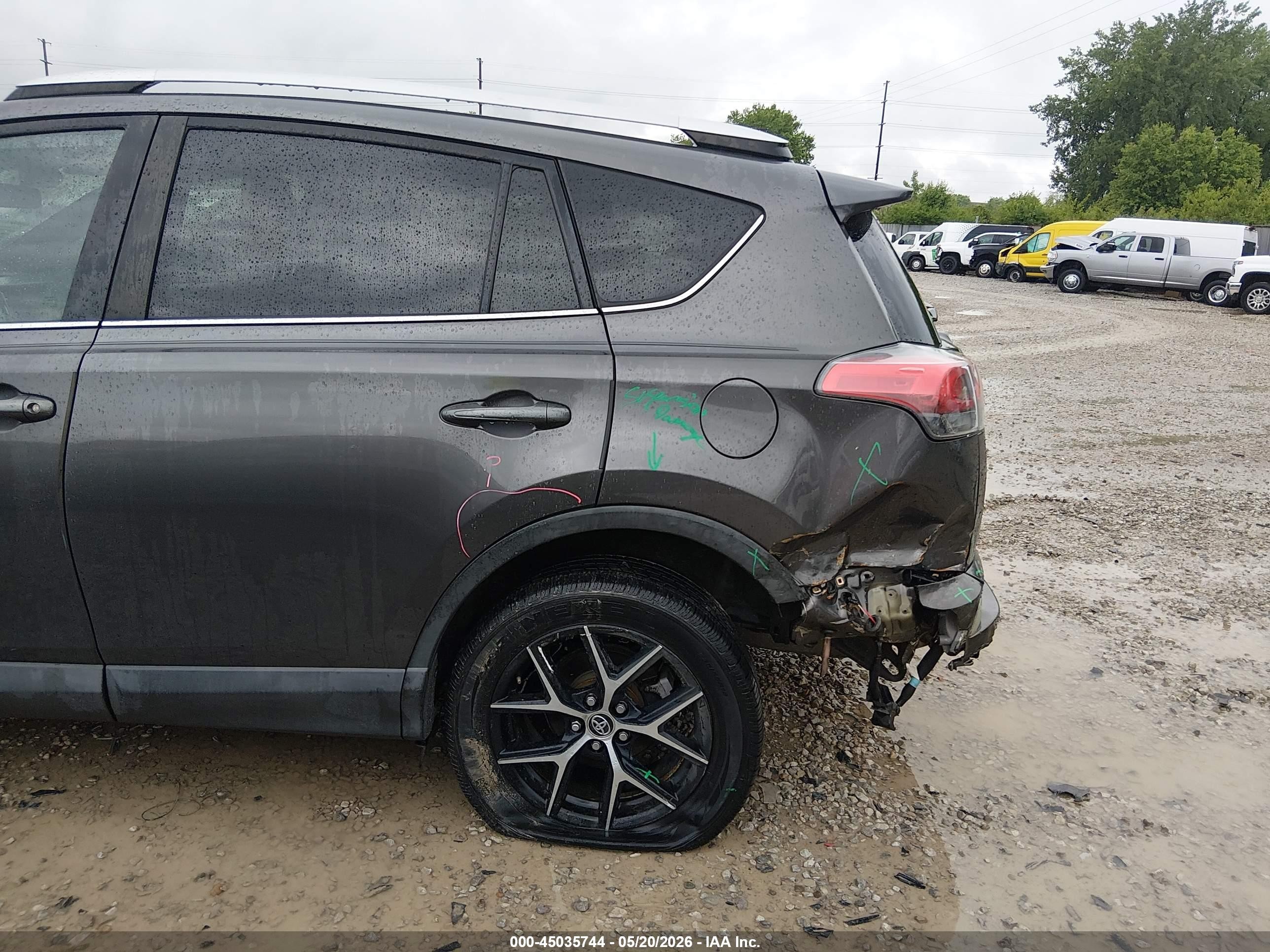 2016 Toyota Rav4 Se Gray vin: 2T3JFREVXGW529019
