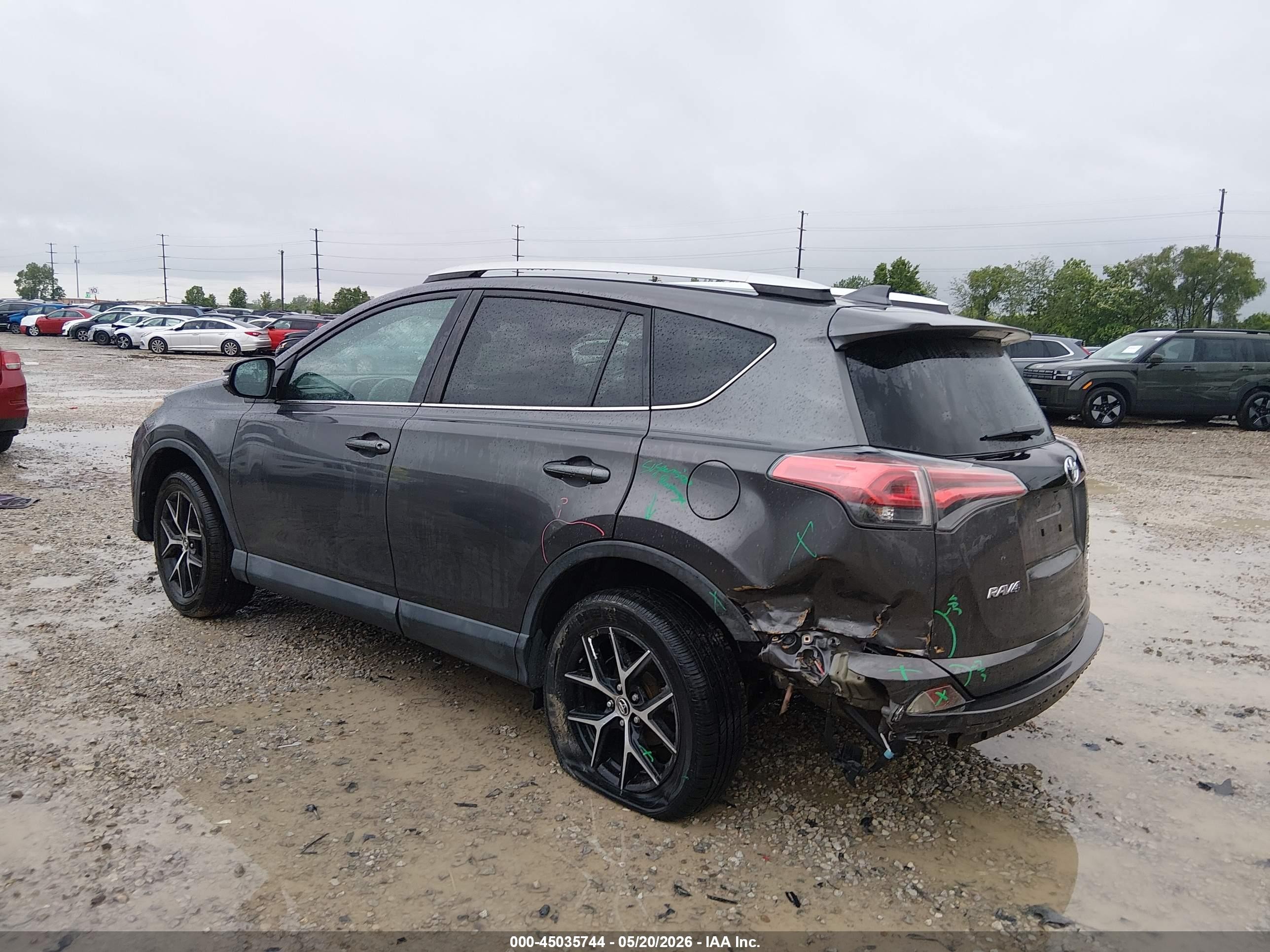 2016 Toyota Rav4 Se Gray vin: 2T3JFREVXGW529019