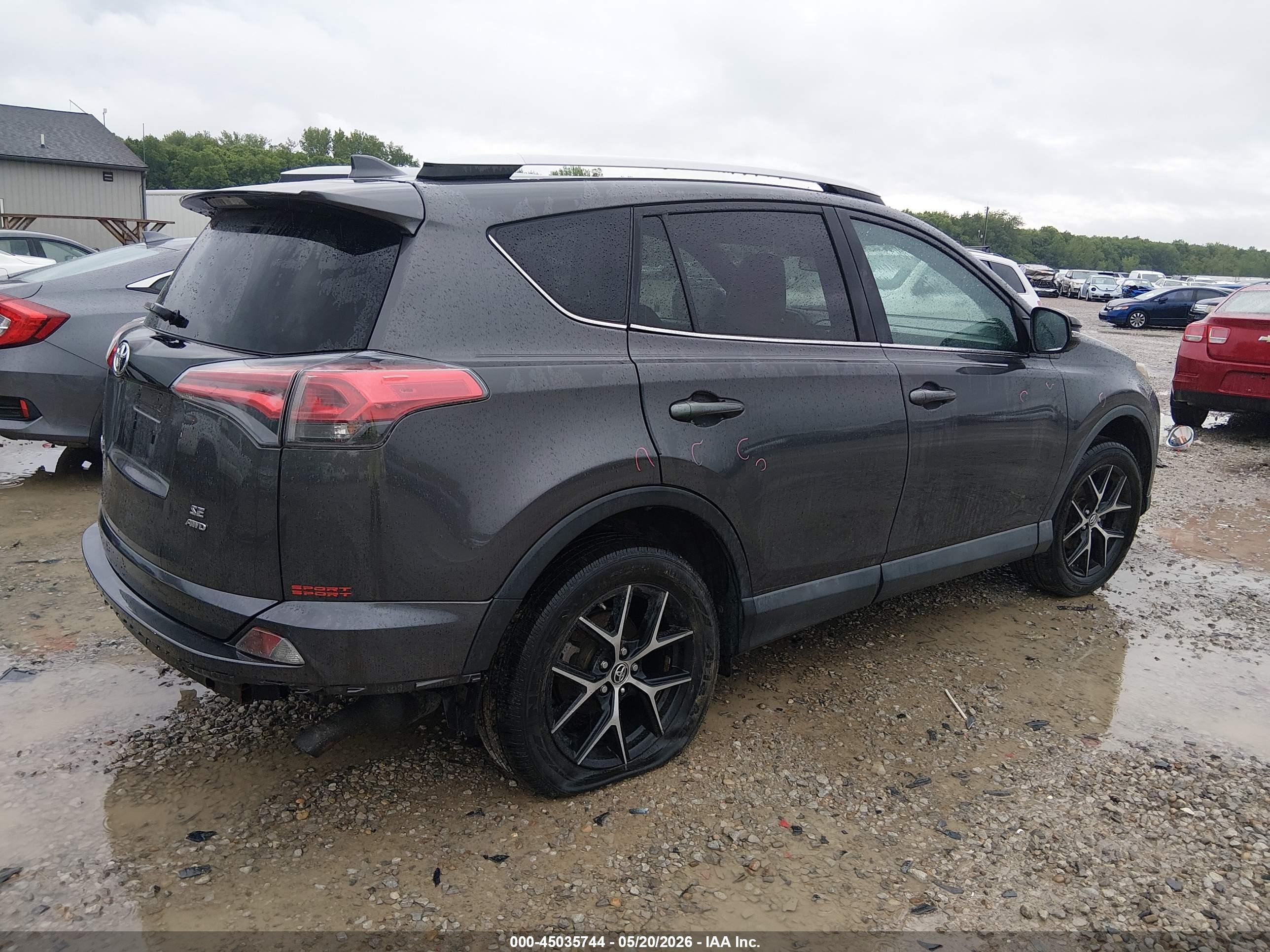 2016 Toyota Rav4 Se Gray vin: 2T3JFREVXGW529019