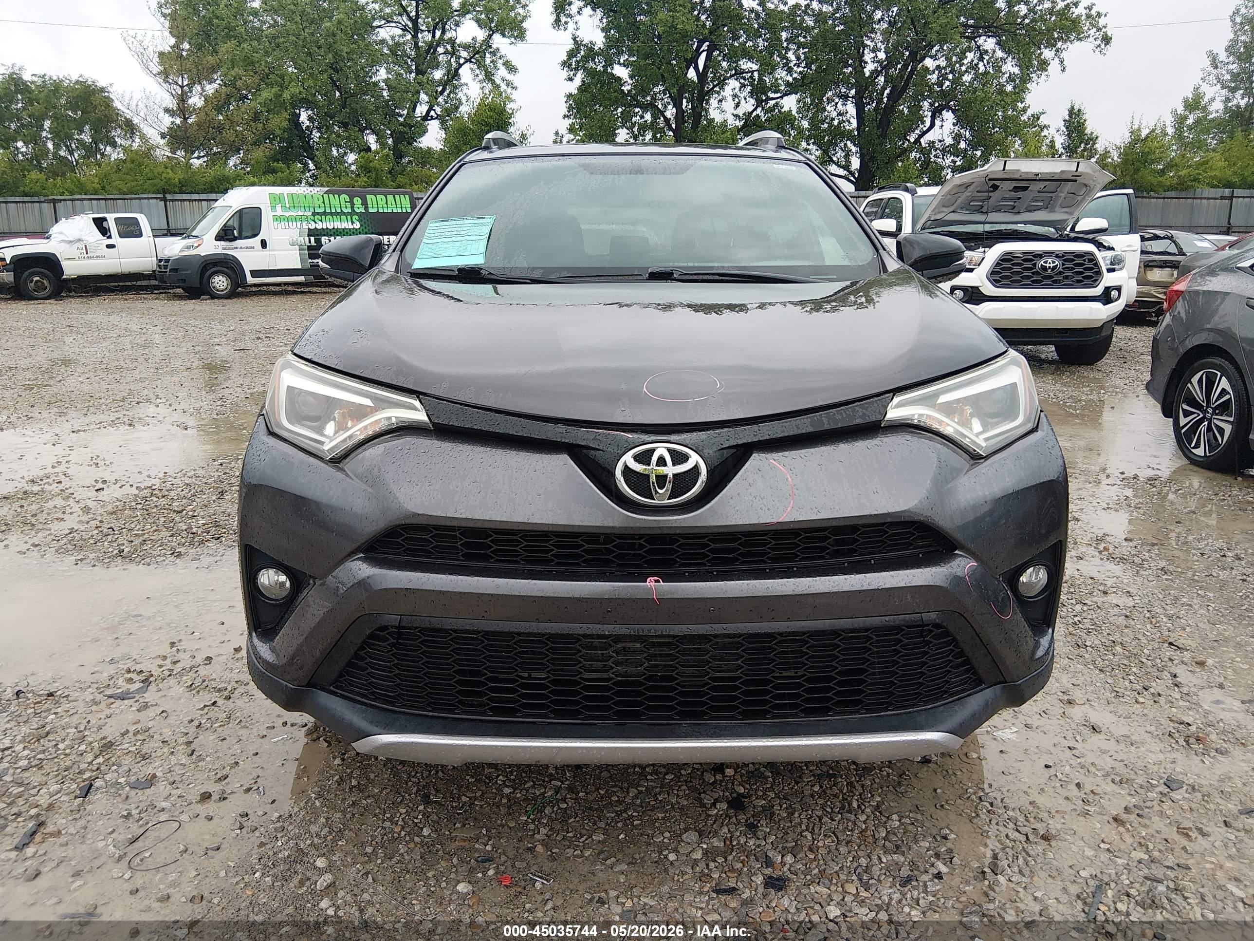 2016 Toyota Rav4 Se Gray vin: 2T3JFREVXGW529019